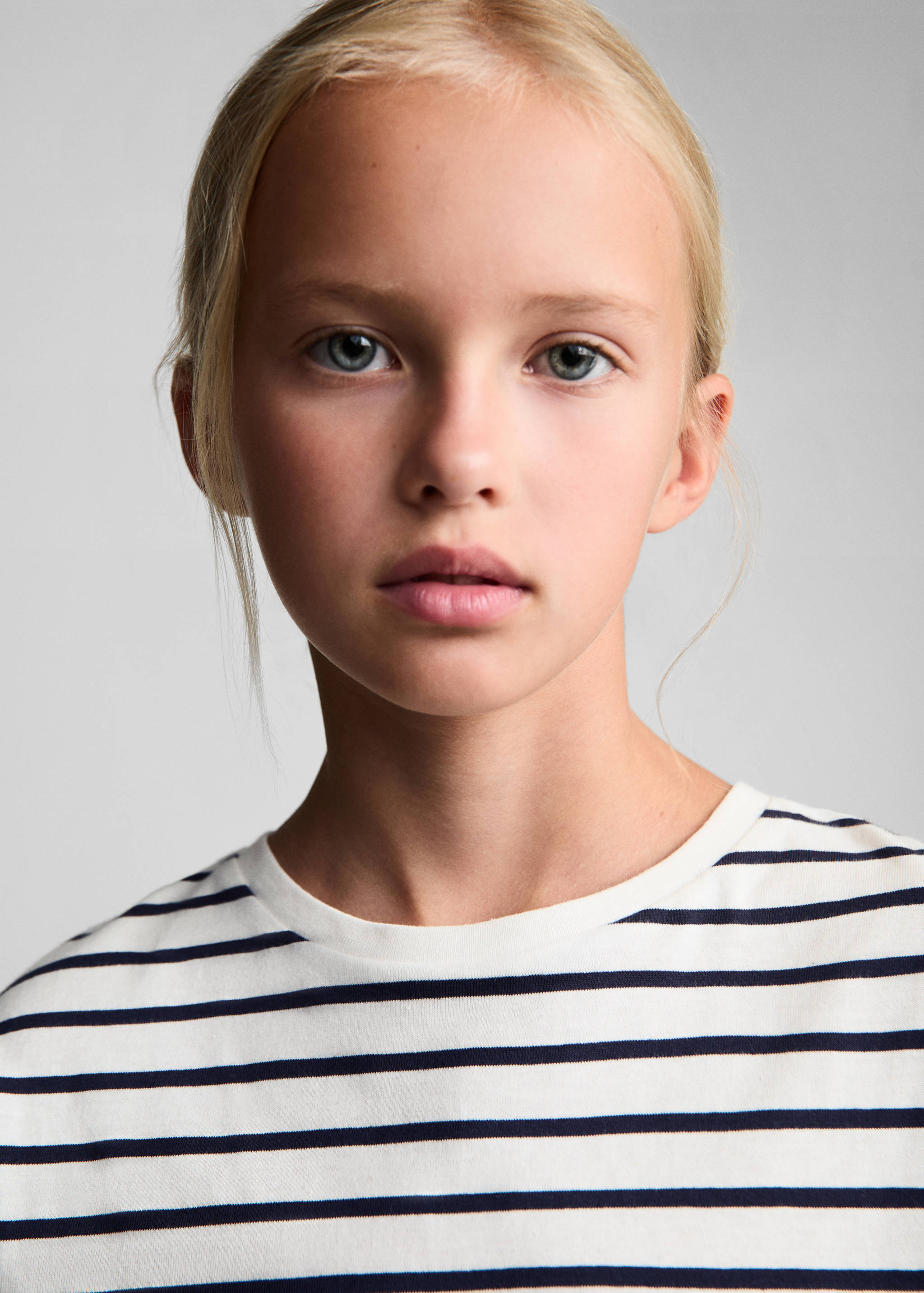 Striped cotton T-shirt - Details of the article 1