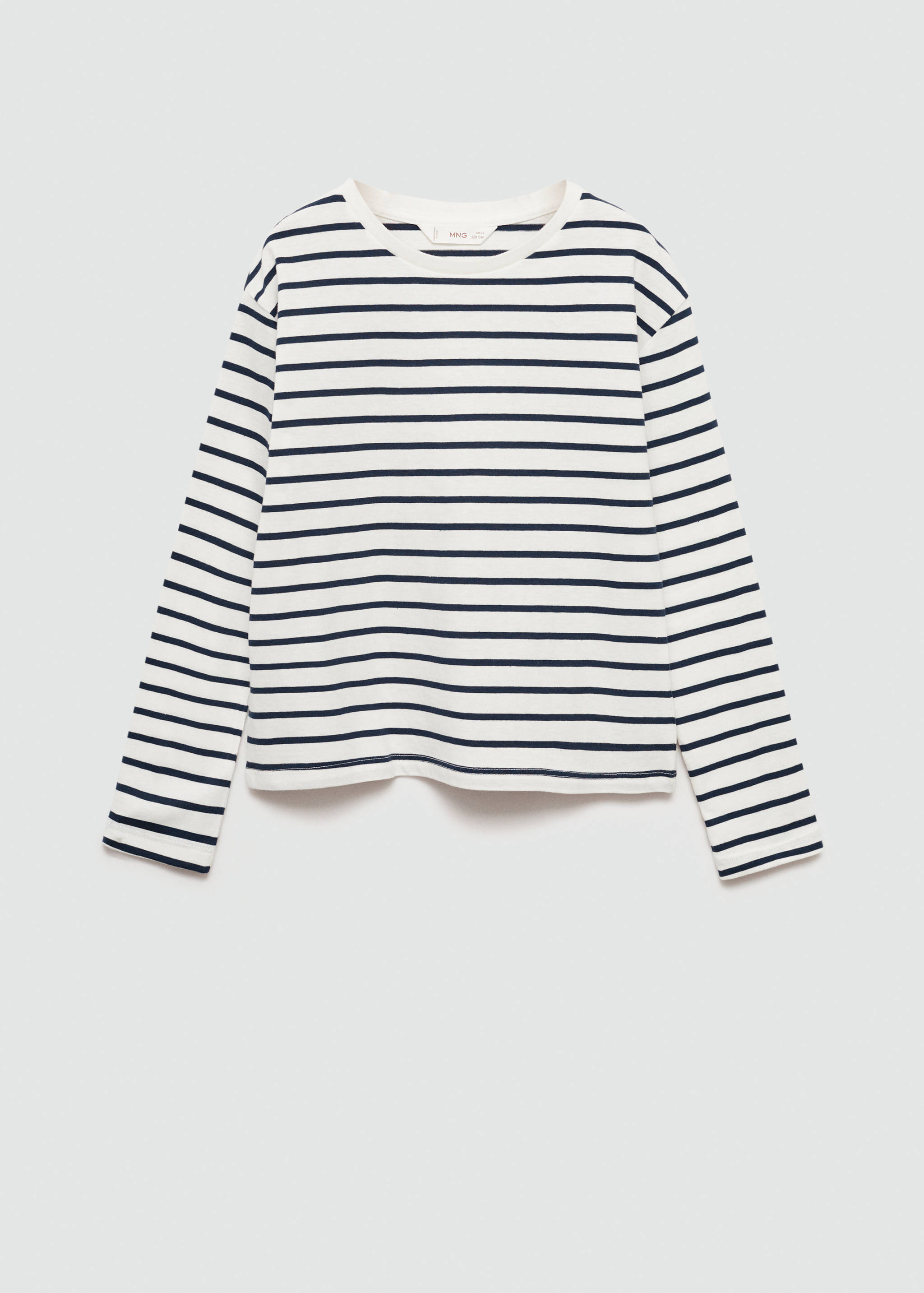 Gestreiftes Baumwoll-Shirt - Artikel ohne Model