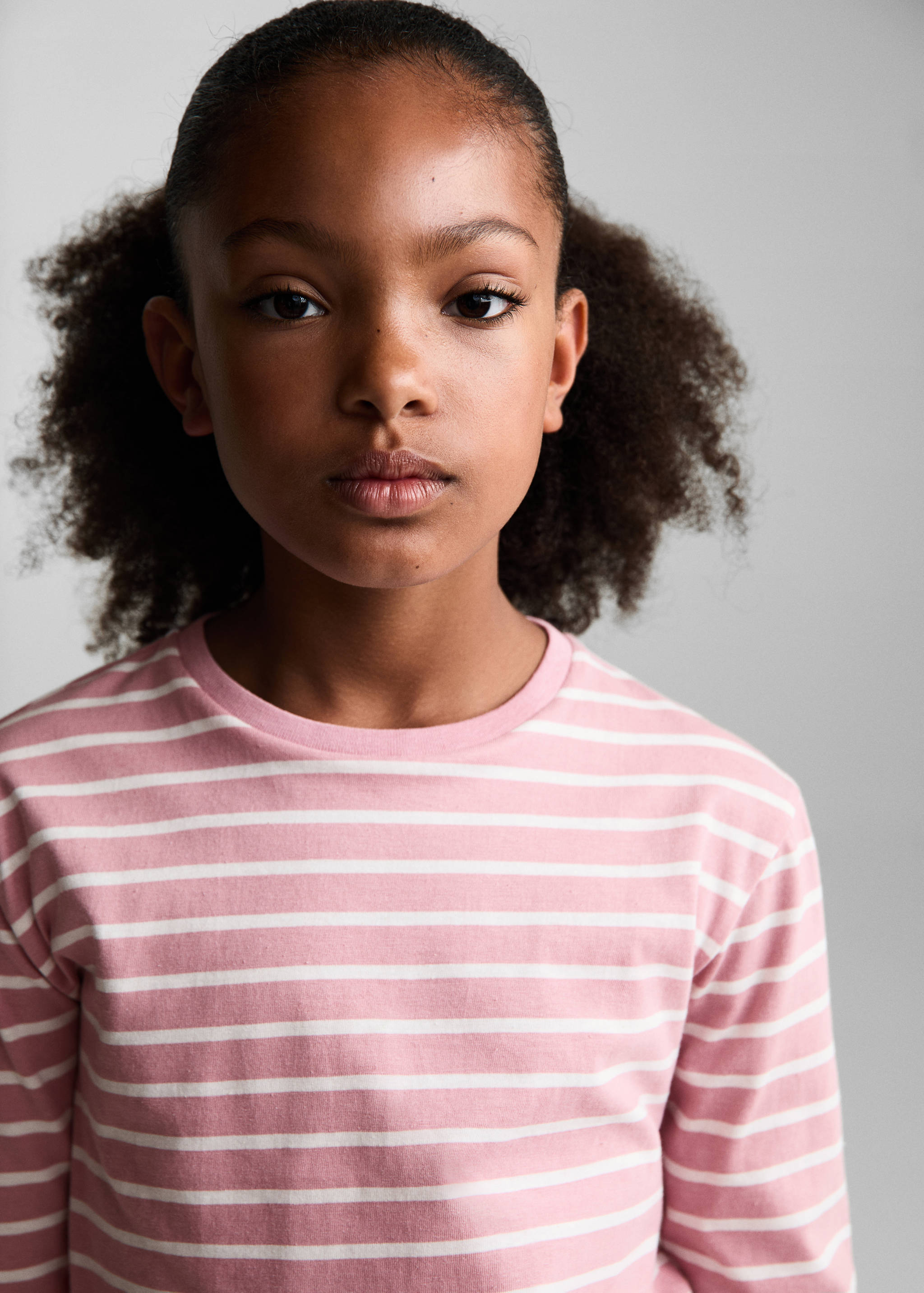 Striped cotton T-shirt - Details of the article 1