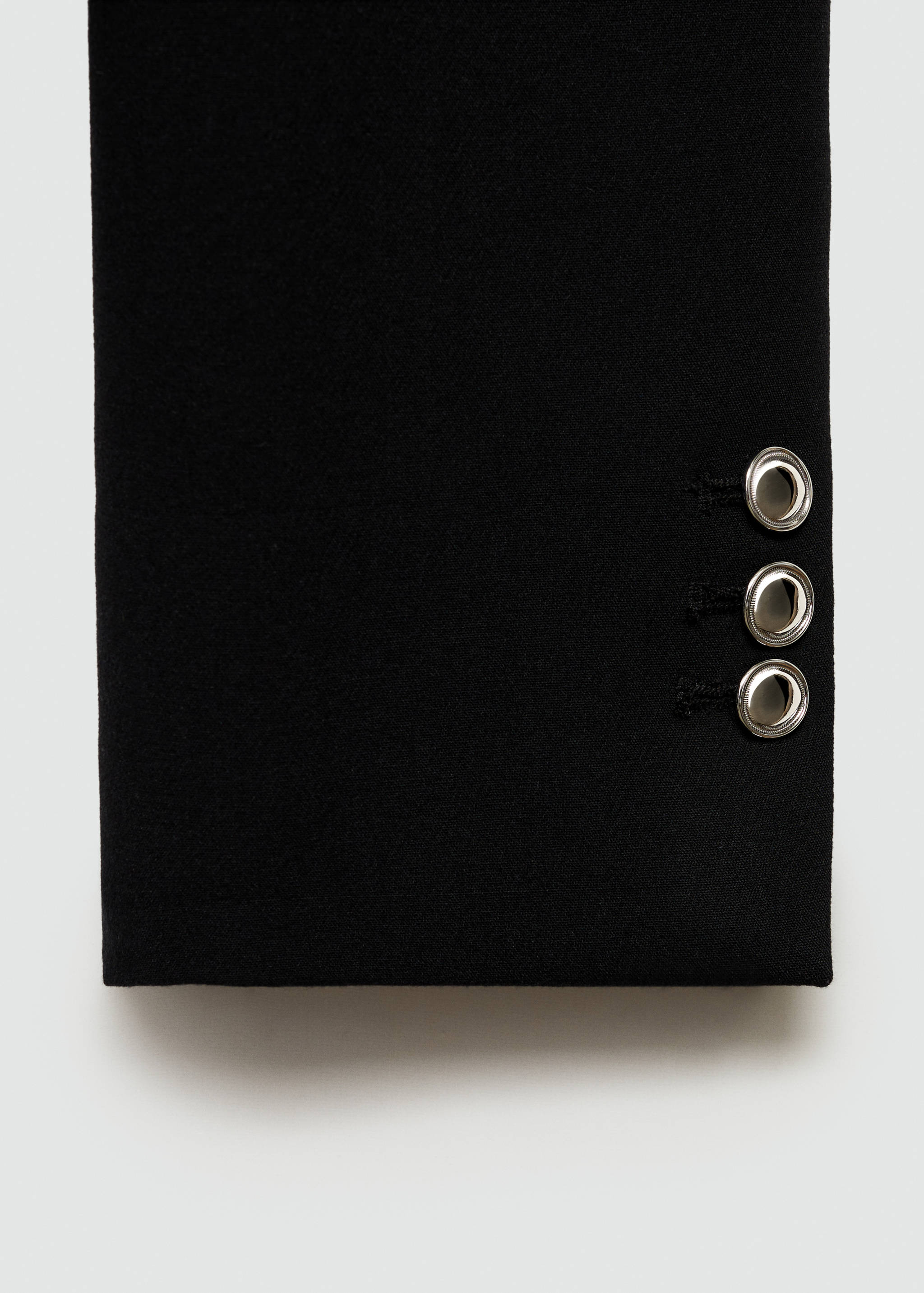 Buttoned cropped jacket - Details of the article 0