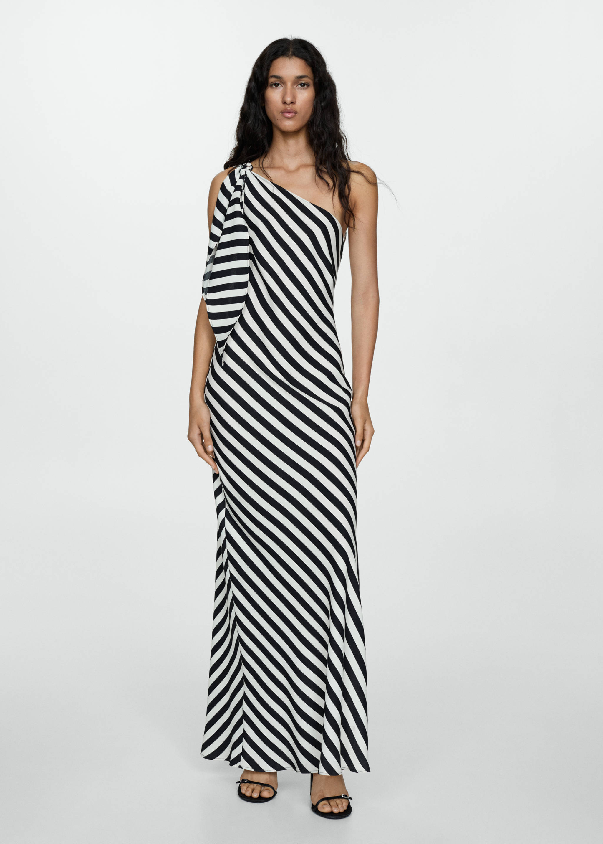Striped asymmetrical dress - General plane