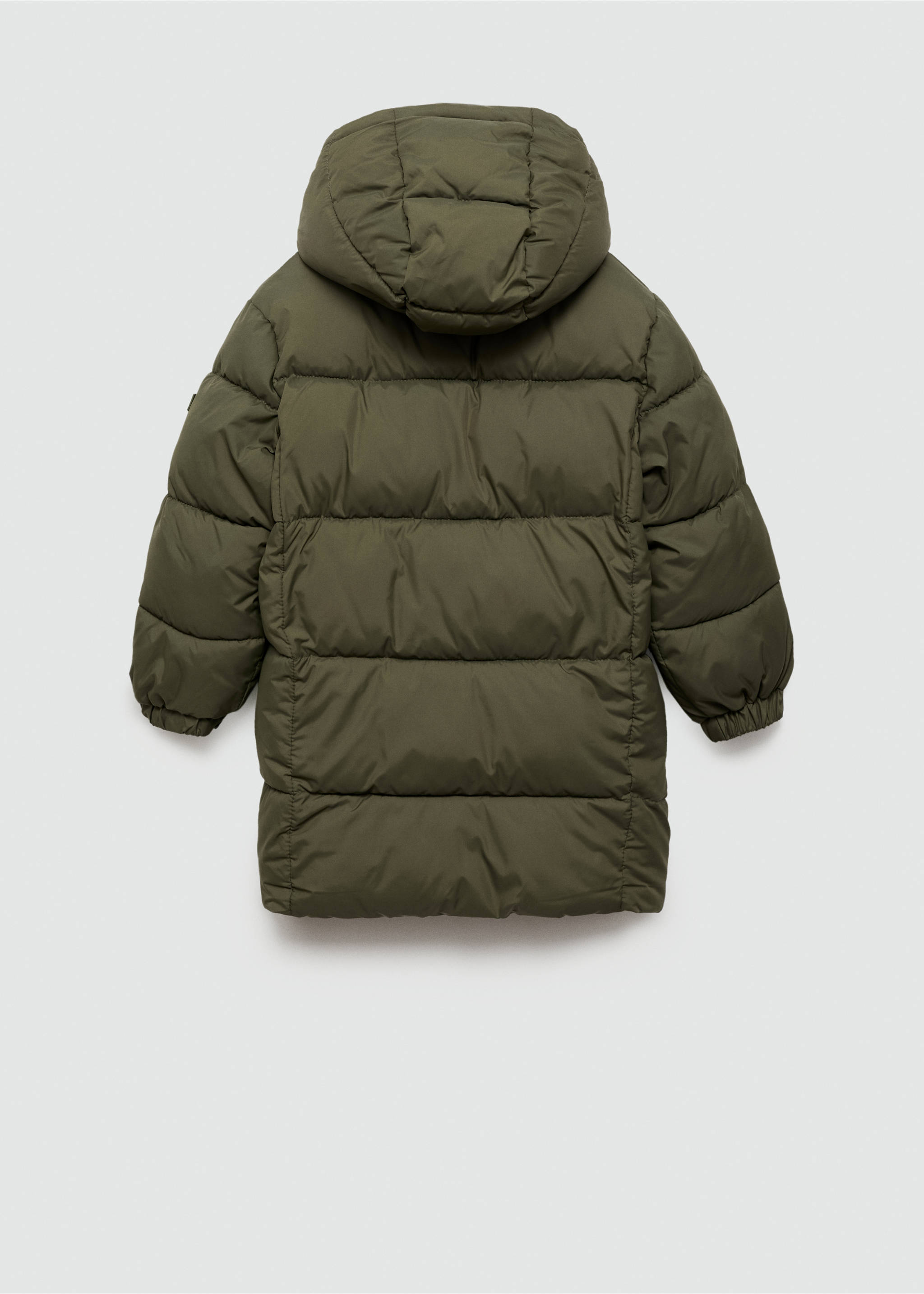 Langer Steppanorak - Rückseite des Artikels, Khaki. Ref: 77075146-00.