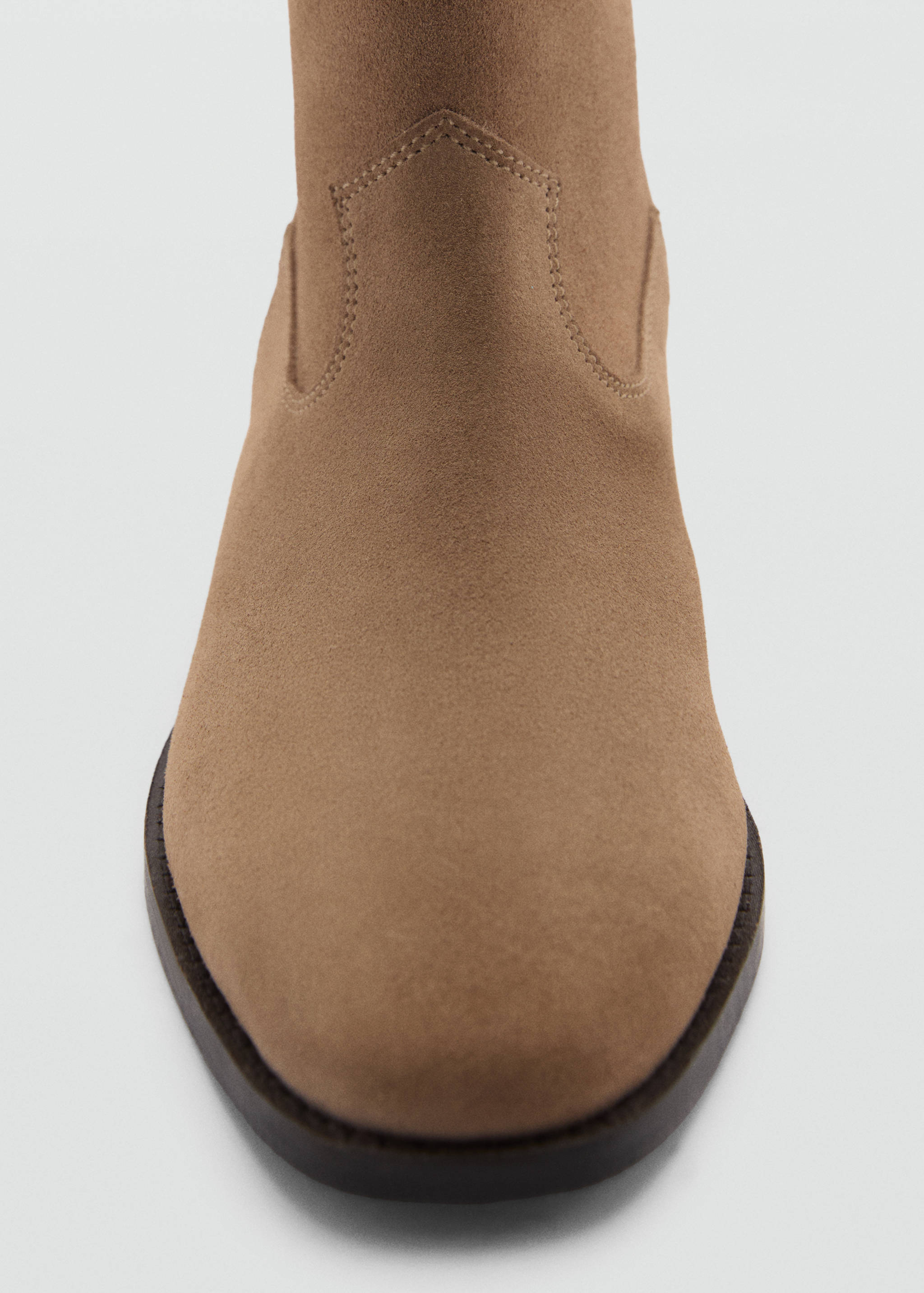 Lederstiefeletten mit flachem Absatz - Detail des Artikels 2