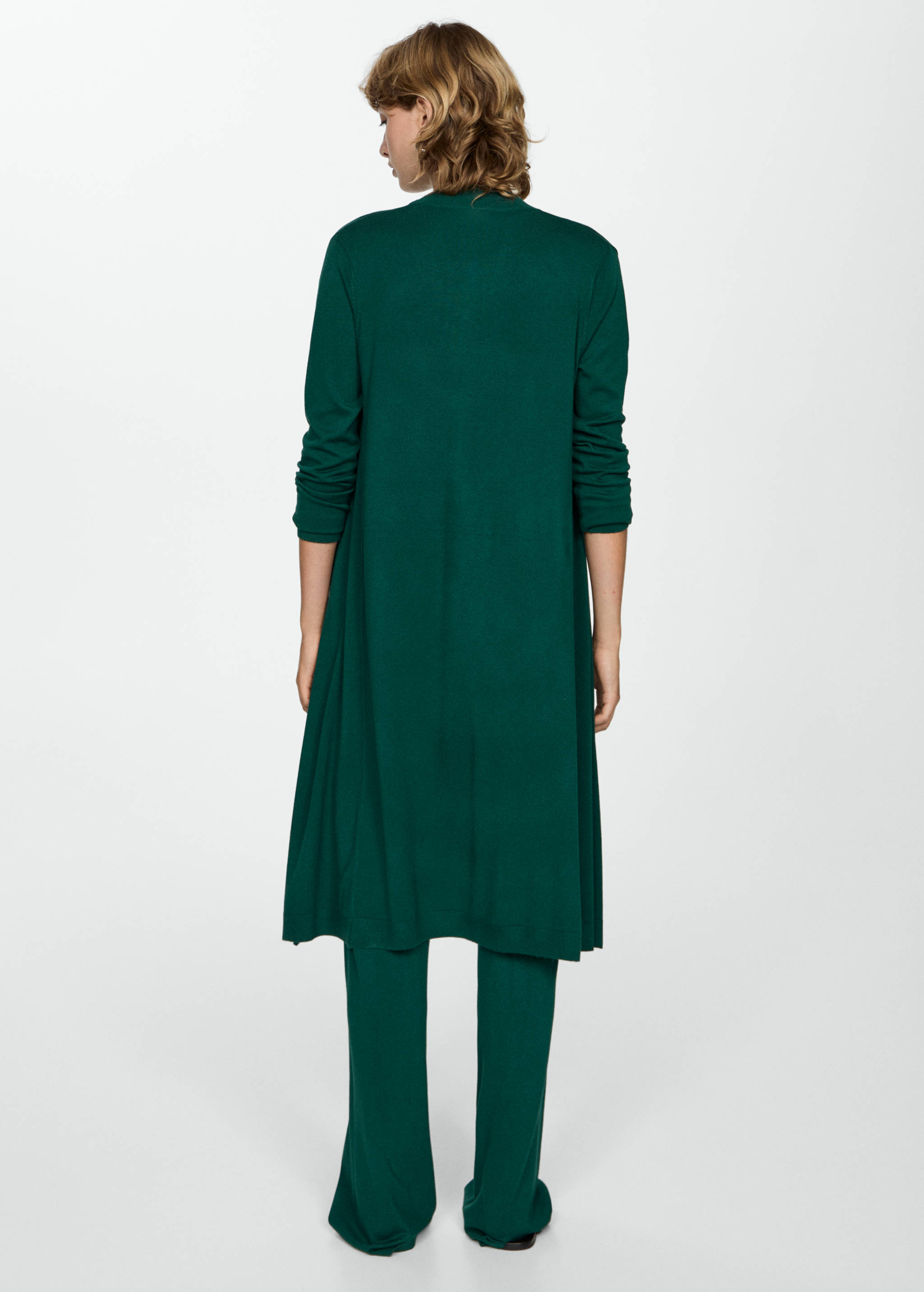 Cárdigan largo punto fino - Reverso del artículo