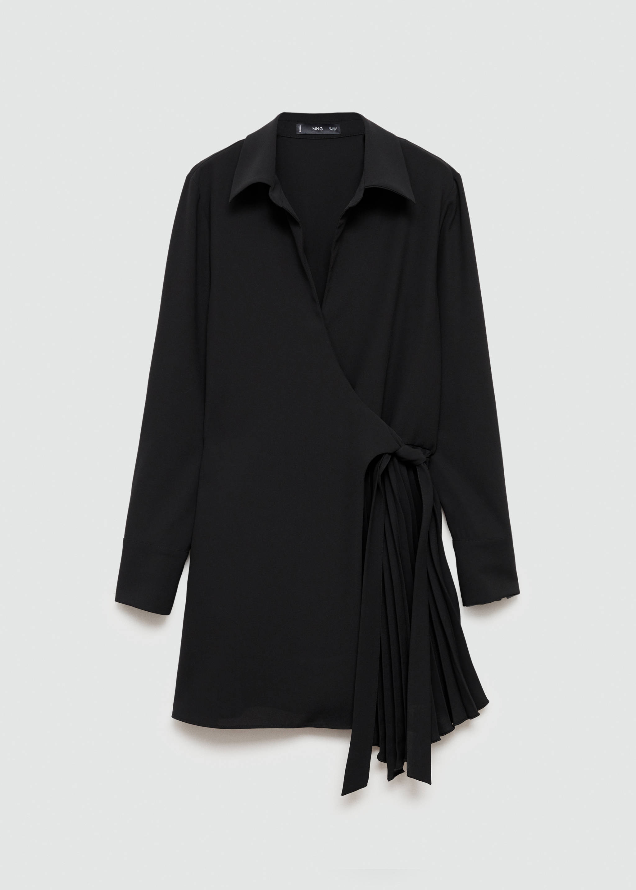 Wrap dress with pleated detail - Article without model