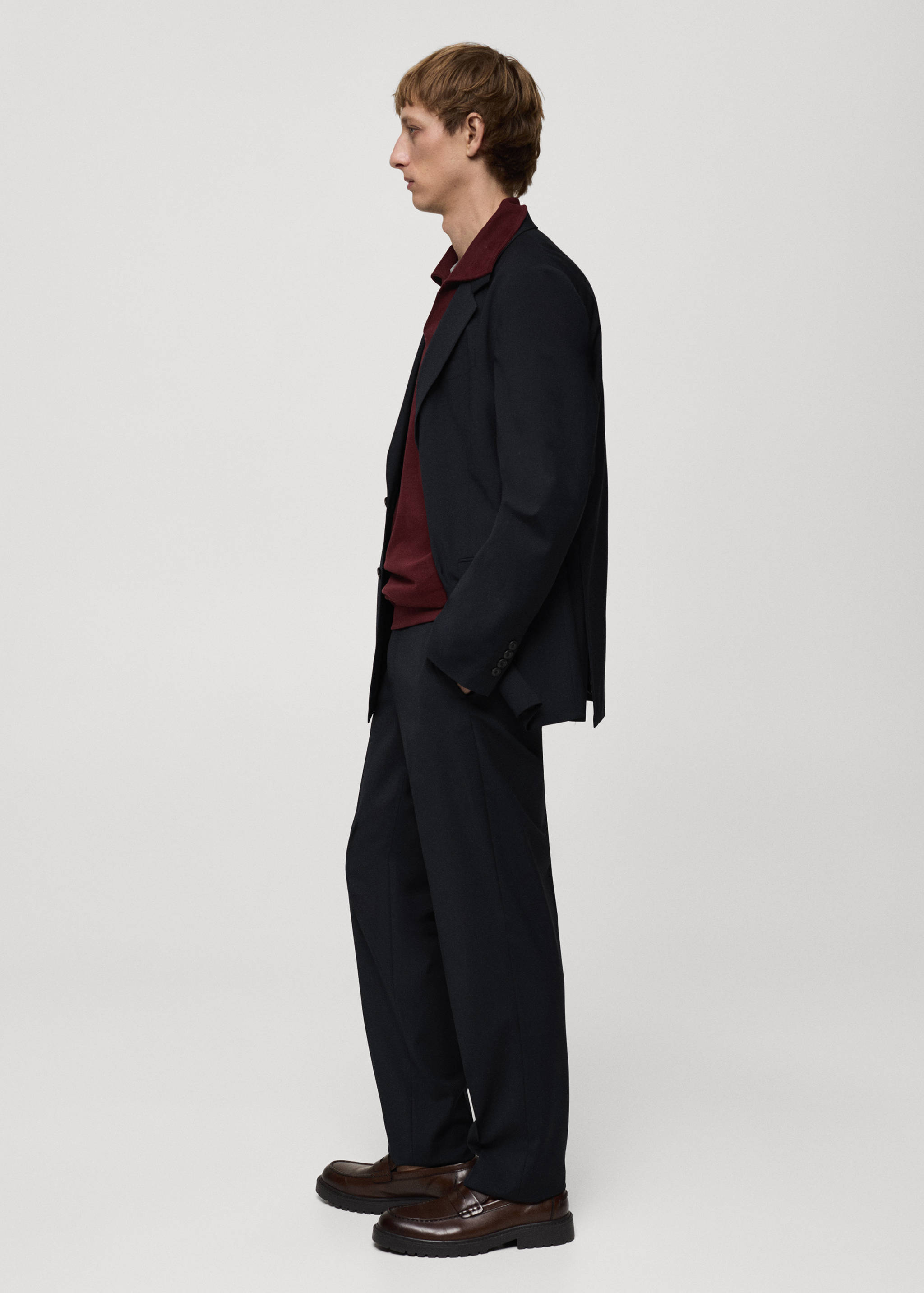 Regular-fit wool-blend suit pants - Details of the article 6