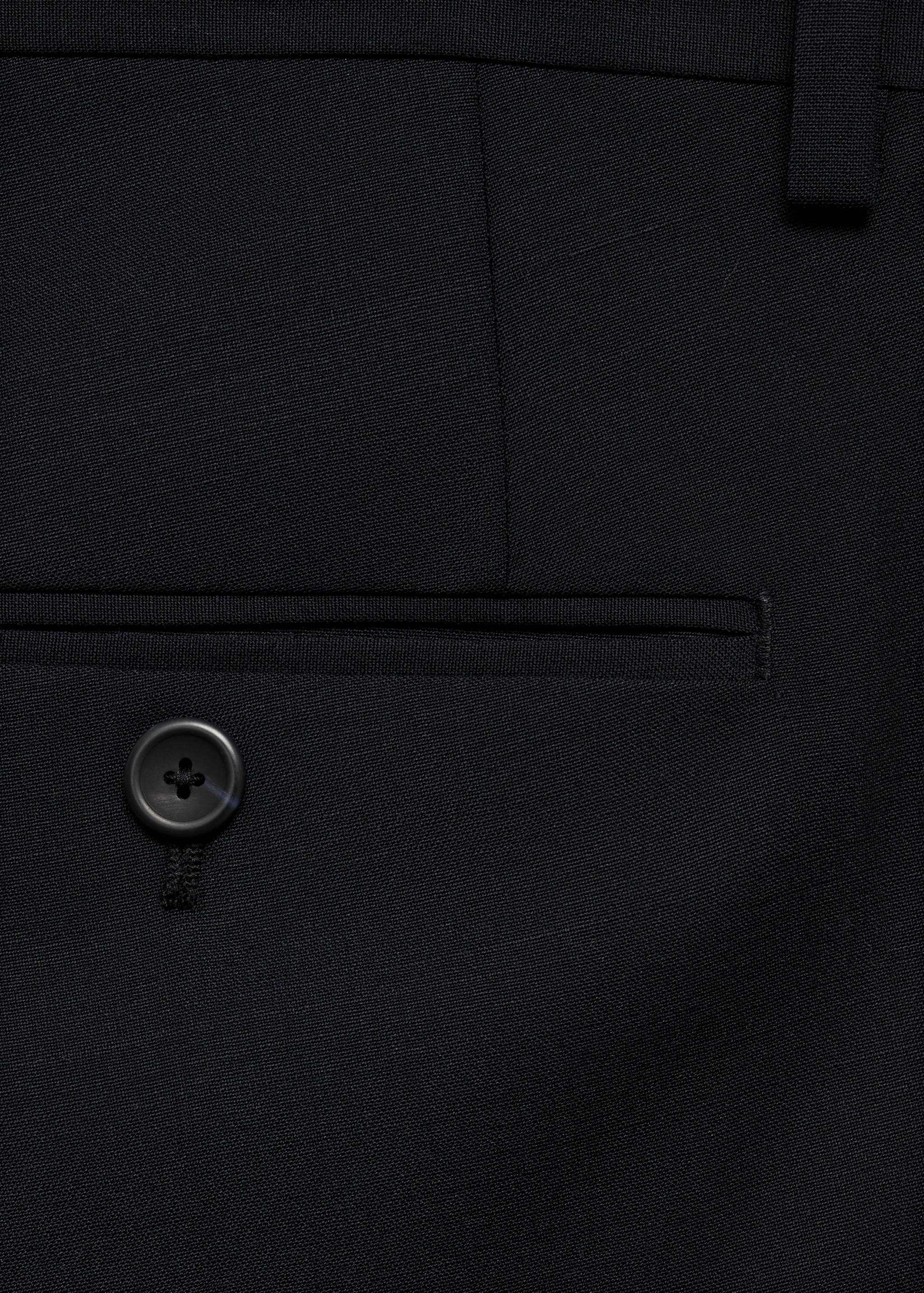 Regular-fit wool-blend suit pants - Details of the article 0