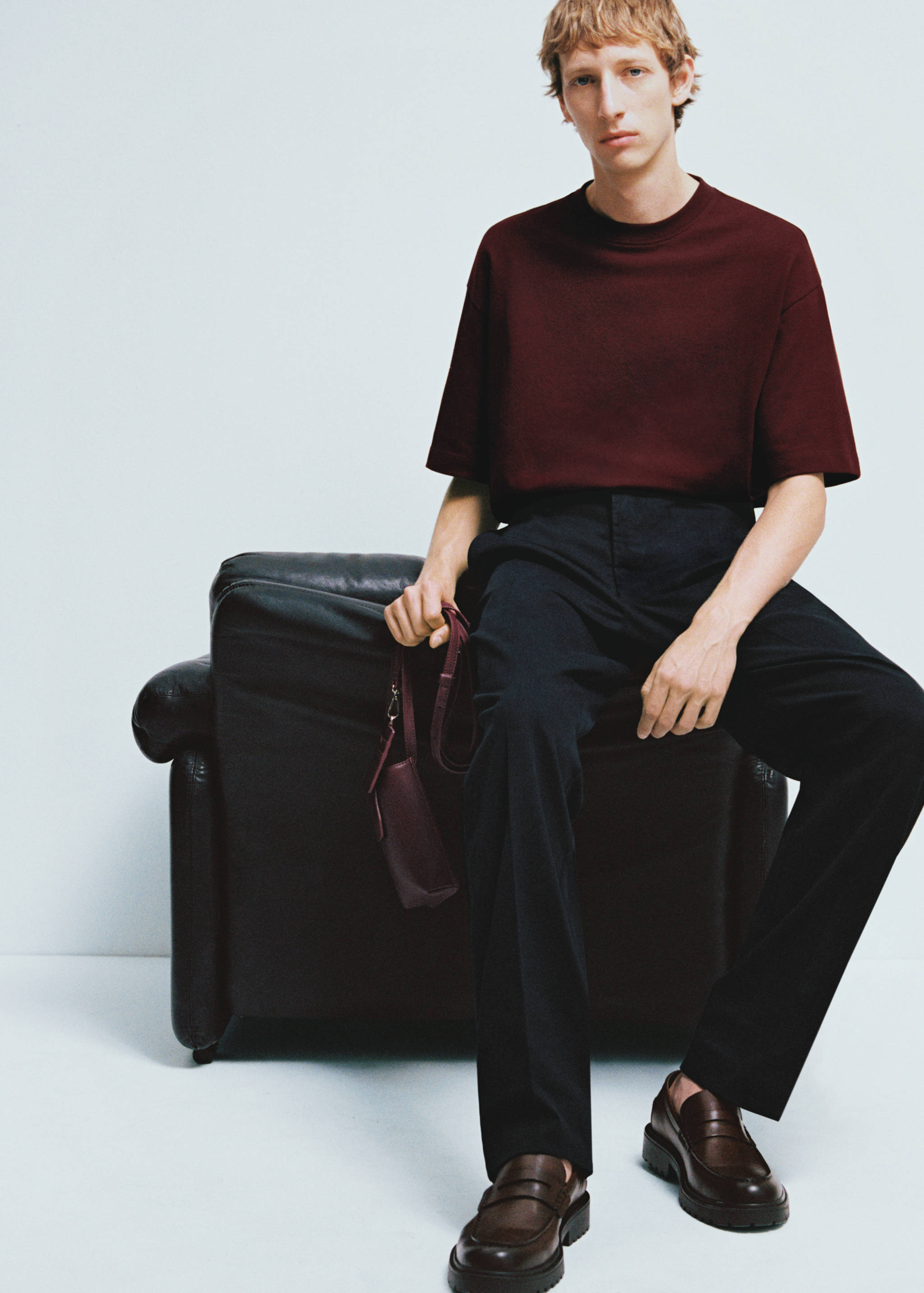 Regular-fit wool-blend suit pants - Details of the article 3