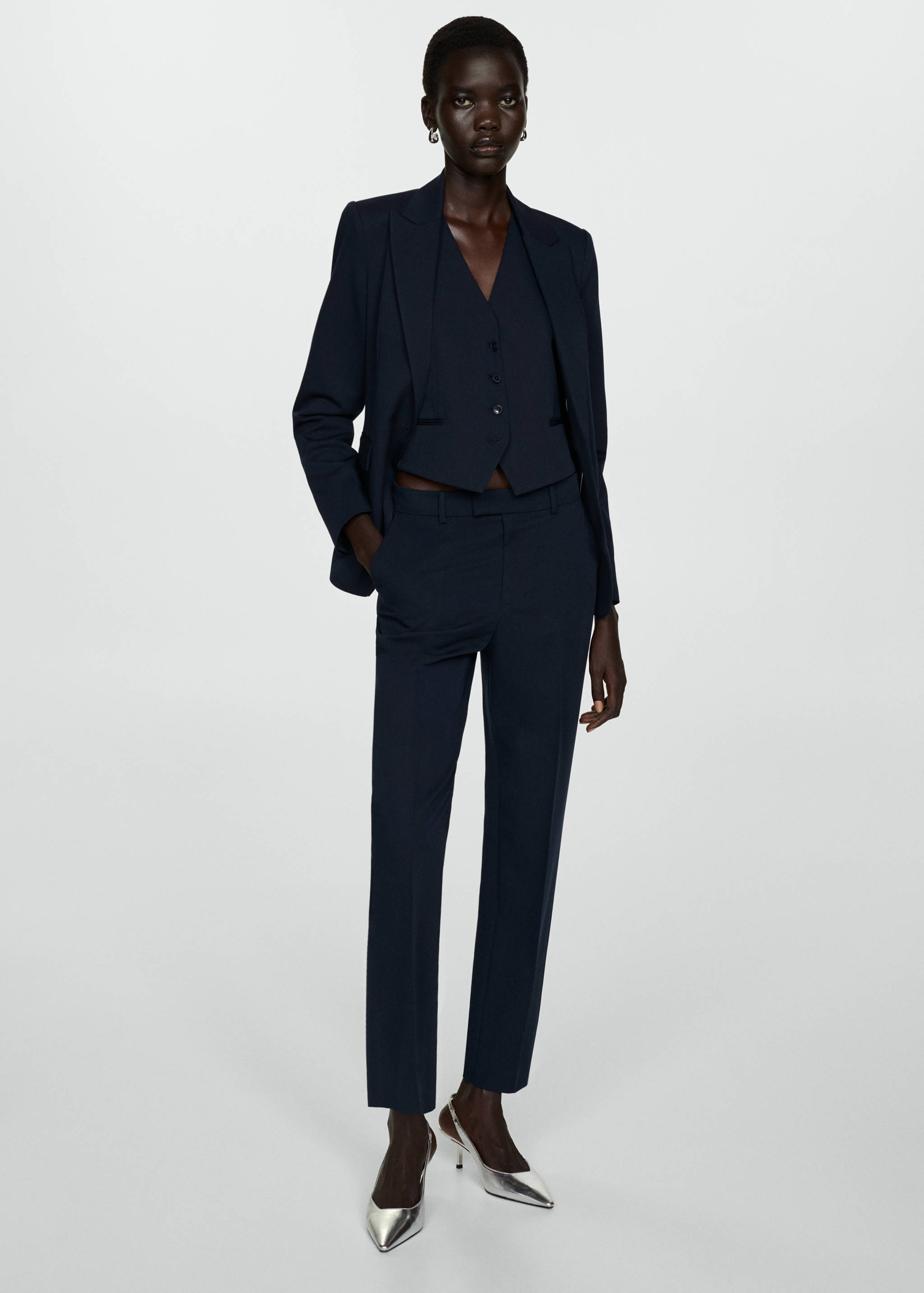 Straight suit trousers - General plane