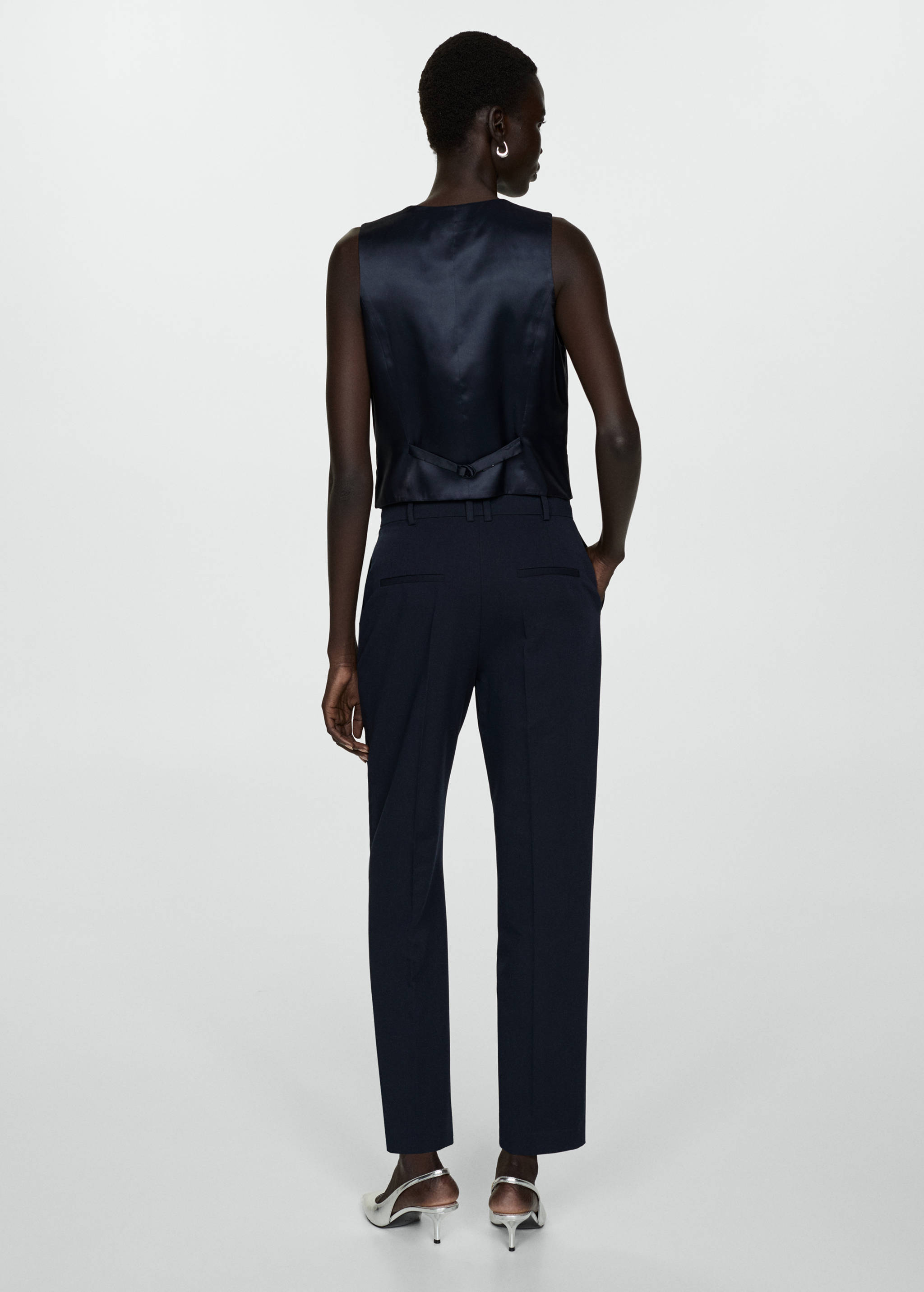 Straight suit trousers - Reverse of the article