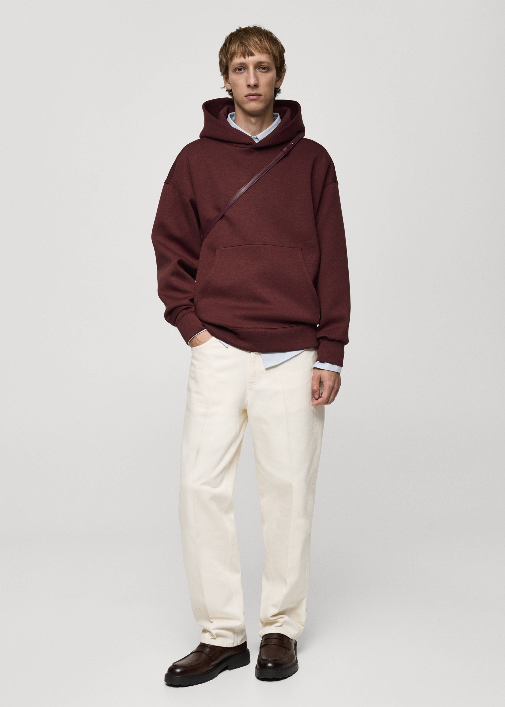 Sweat-shirt capuche relaxed-fit - Plan général