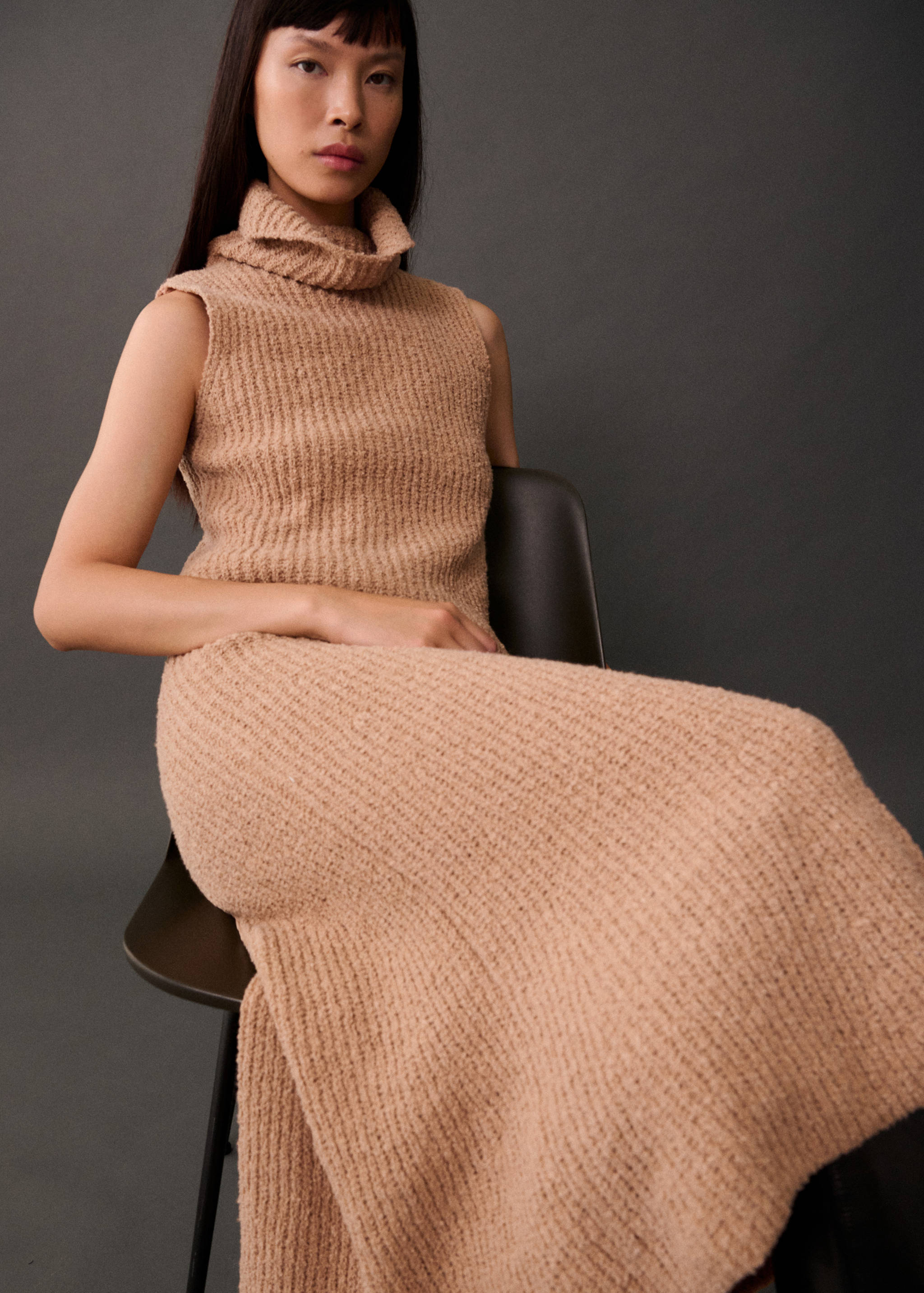Turtleneck ribbed top - Details of the article 6