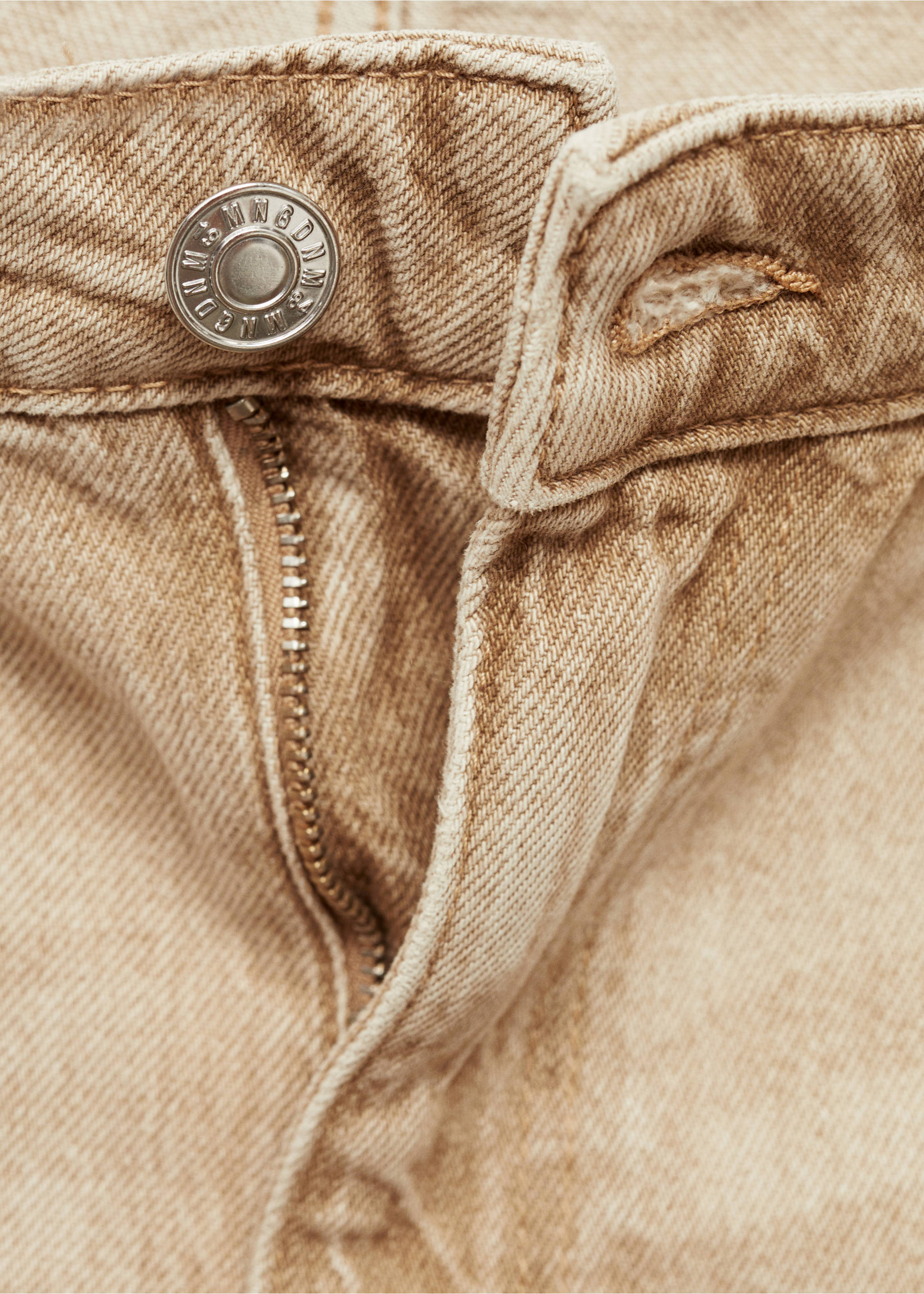 Jeans Danila med hög midja och breda ben - Detaljer om artikeln 8, Sand. Ref: 77075643-00.