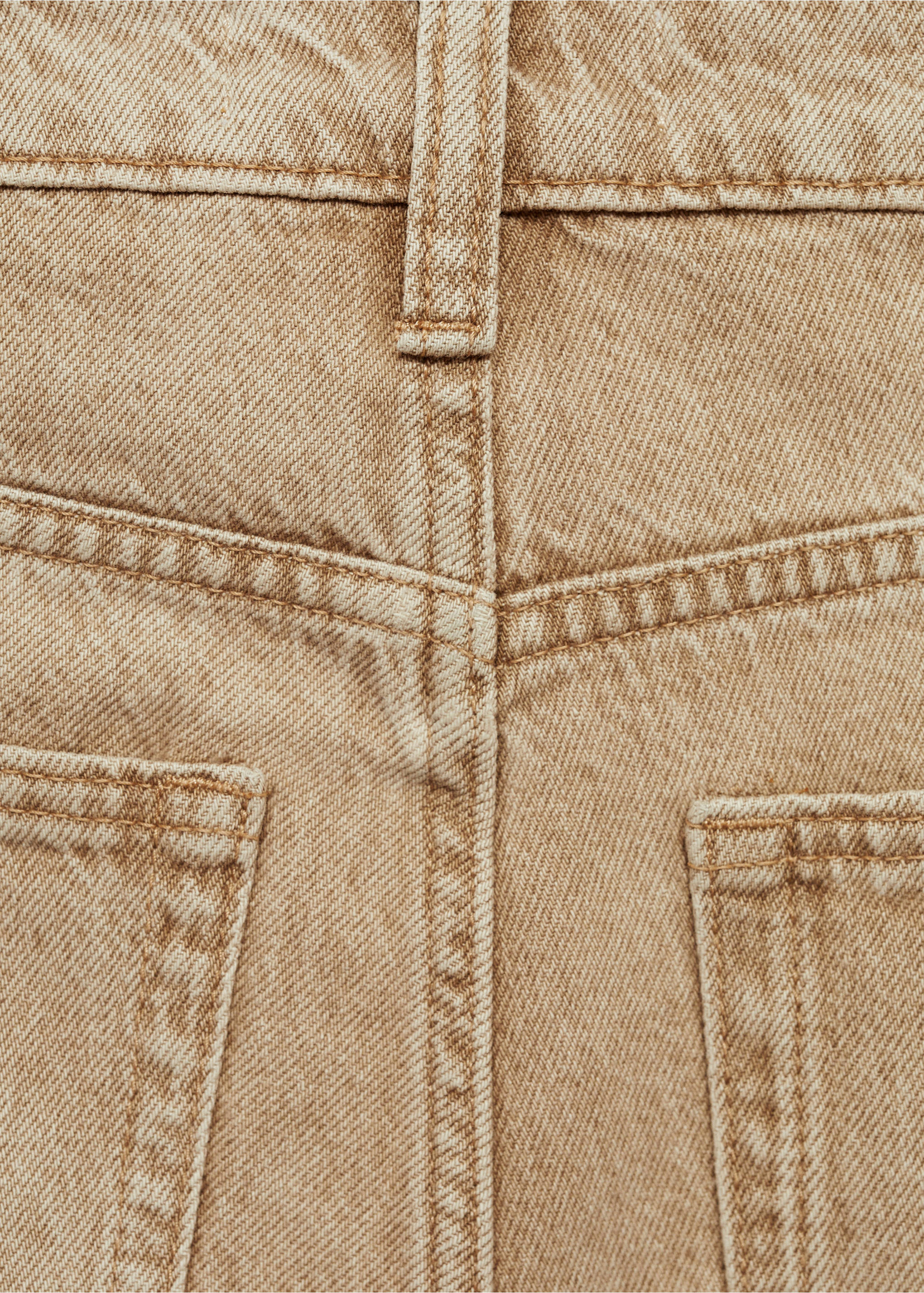 Jeans Danila med hög midja och breda ben - Detaljer om artikeln 0, Sand. Ref: 77075643-00.