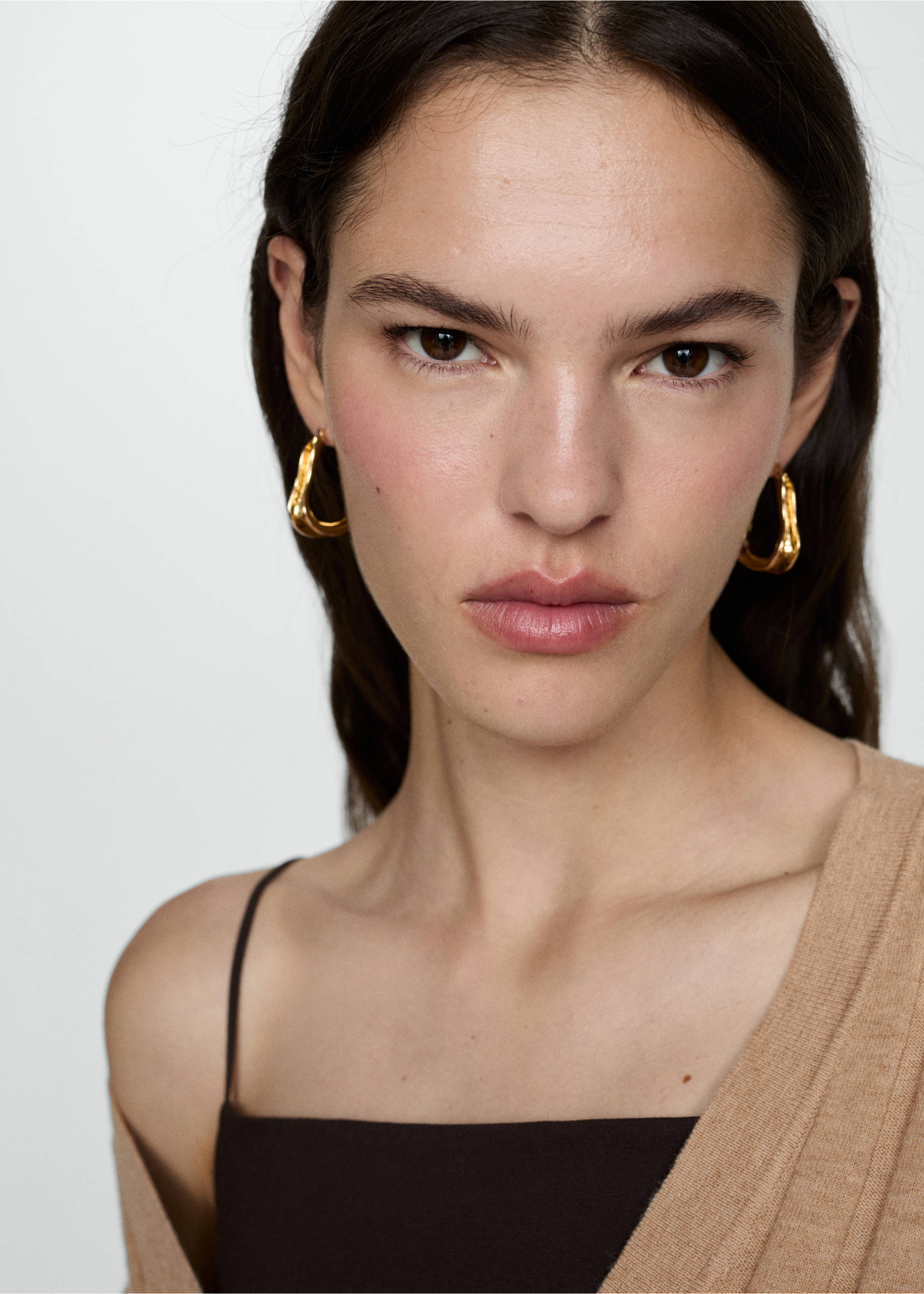 Button knit cardigan - Details of the article 1, Light/Pastel Grey. Ref: 77075645-00.