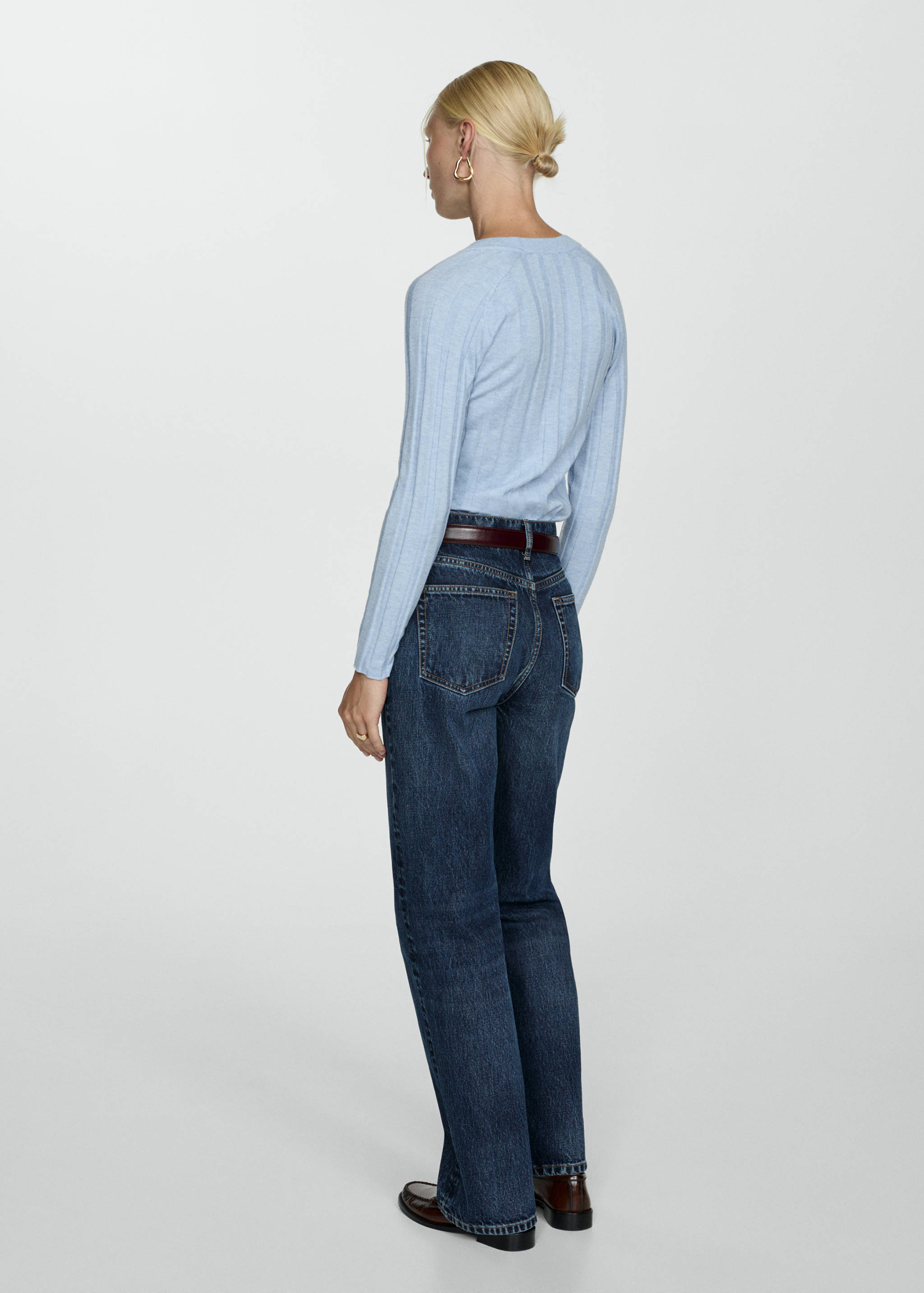 Button knit cardigan - Reverse of the article