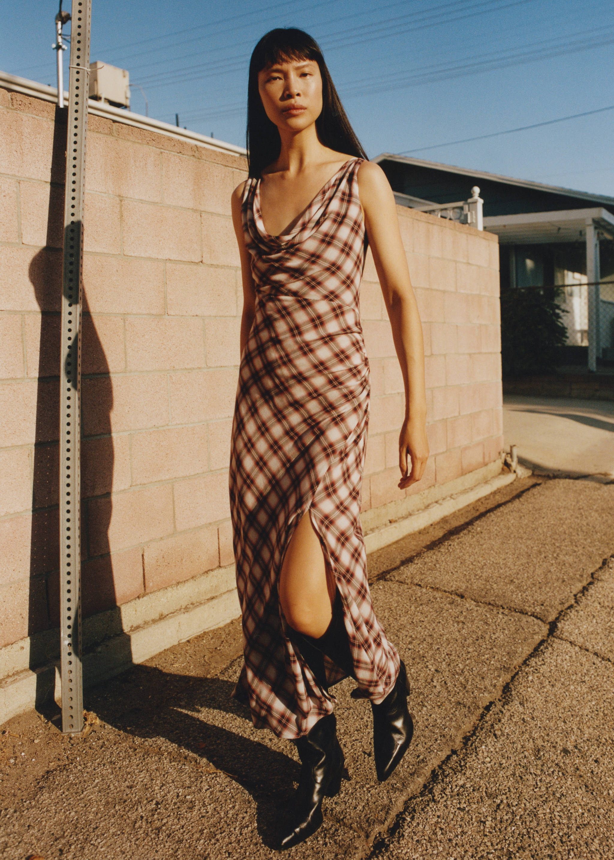 Geometric print long dress - Details of the article 6