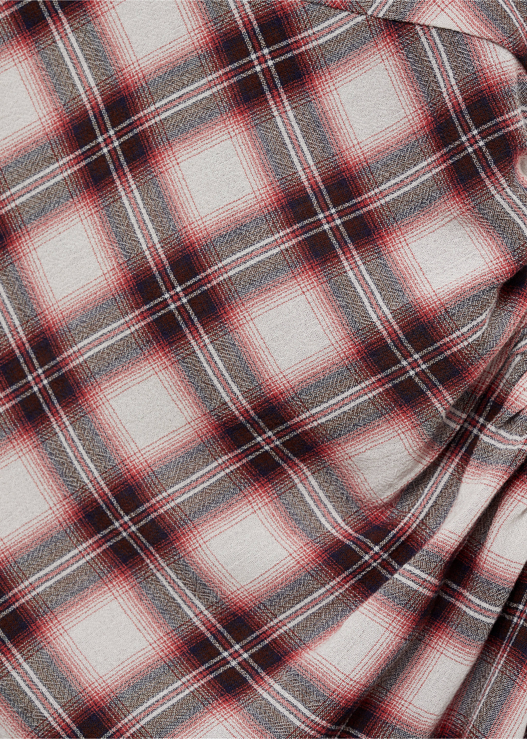 Geometric print long dress - Details of the article 0, Maroon. Ref: 77075646-00.