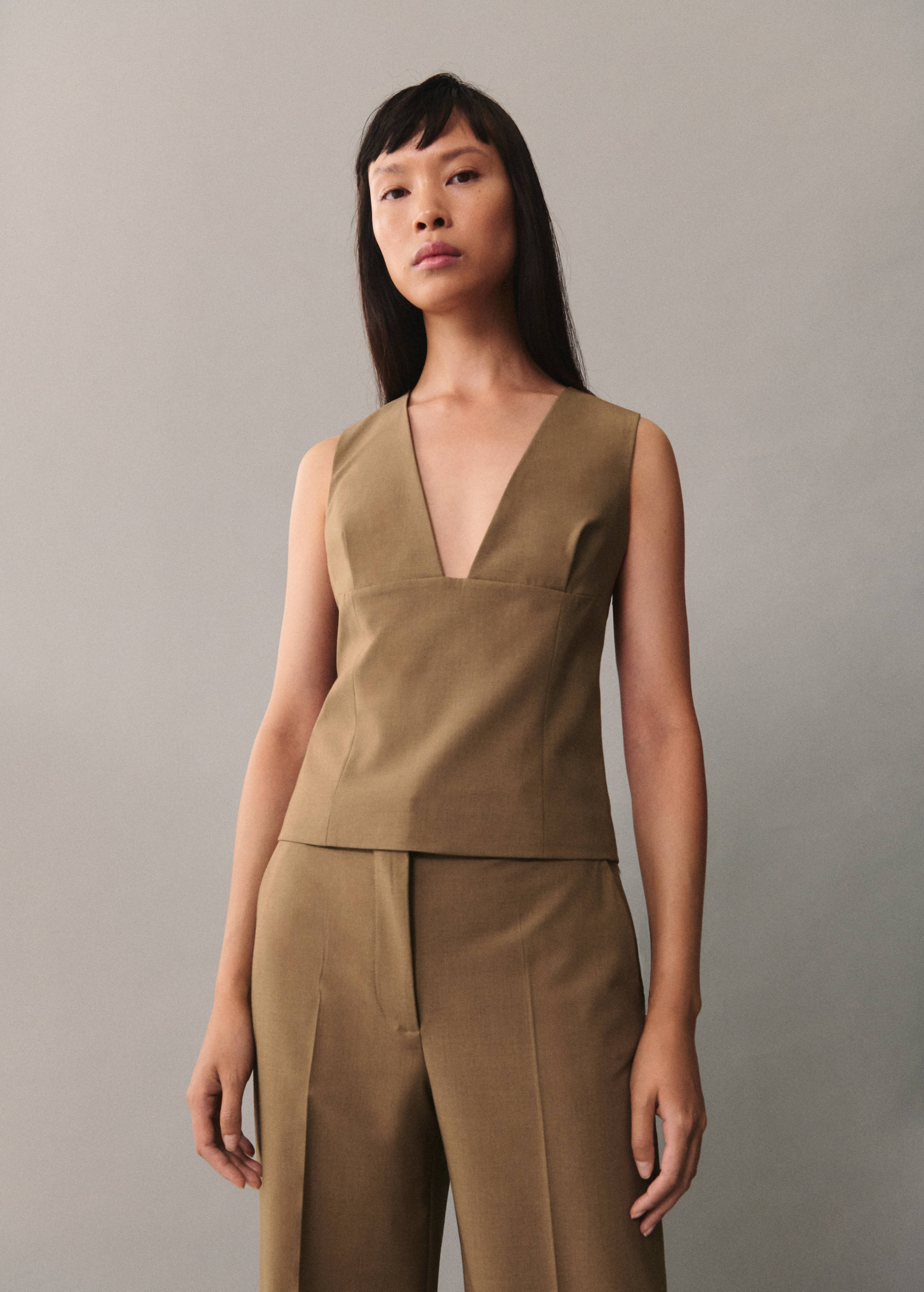 Top bretelles larges - Plan moyen