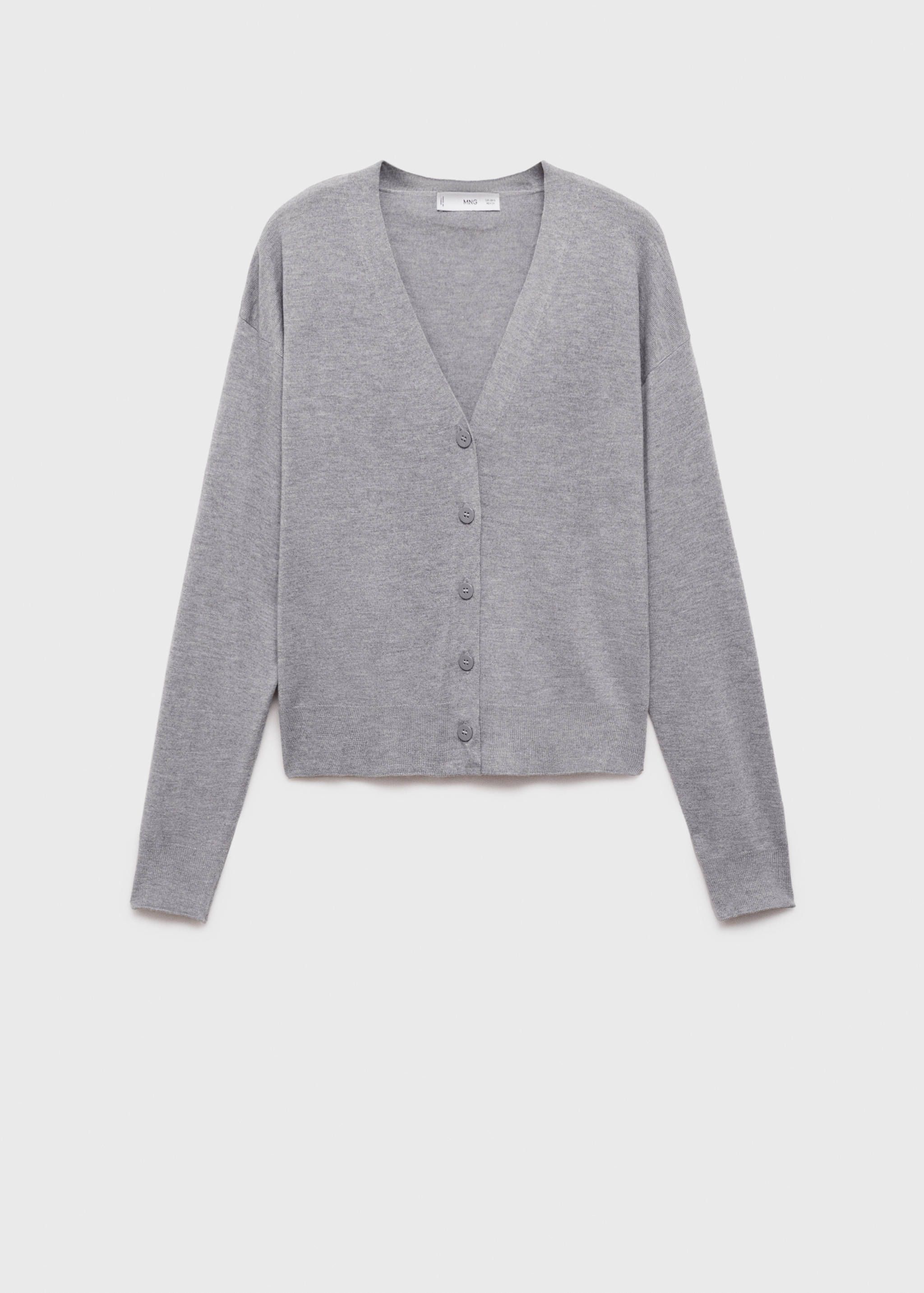 Cardigan de malha com botões - Artigo sem modelo