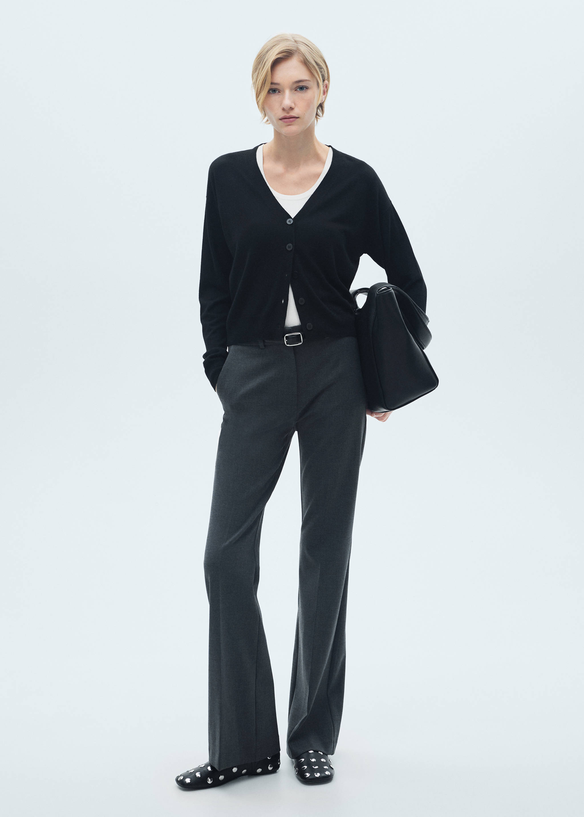 Button knit cardigan - General plane