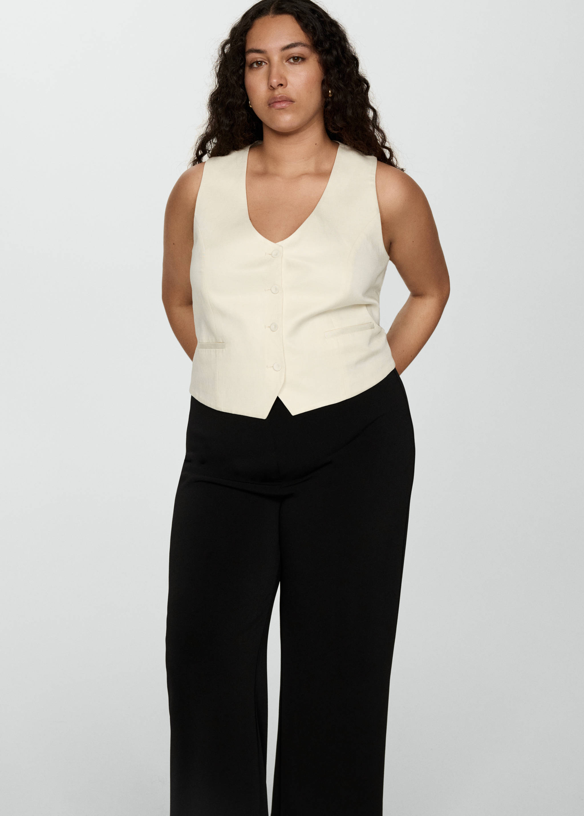 Pantalón recto fluido - Detalle del artículo 5