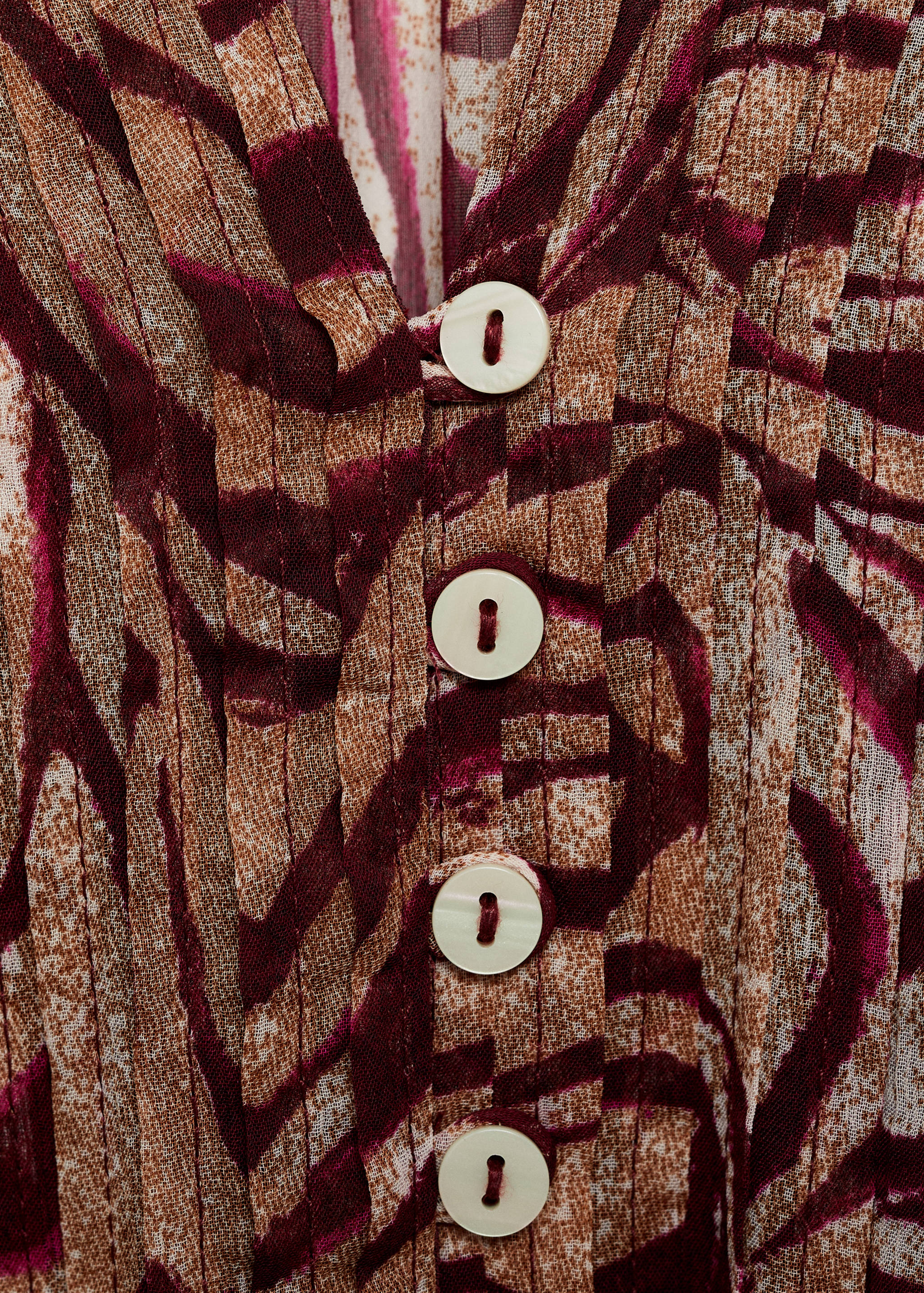 Long printed dress - Details of the article 0