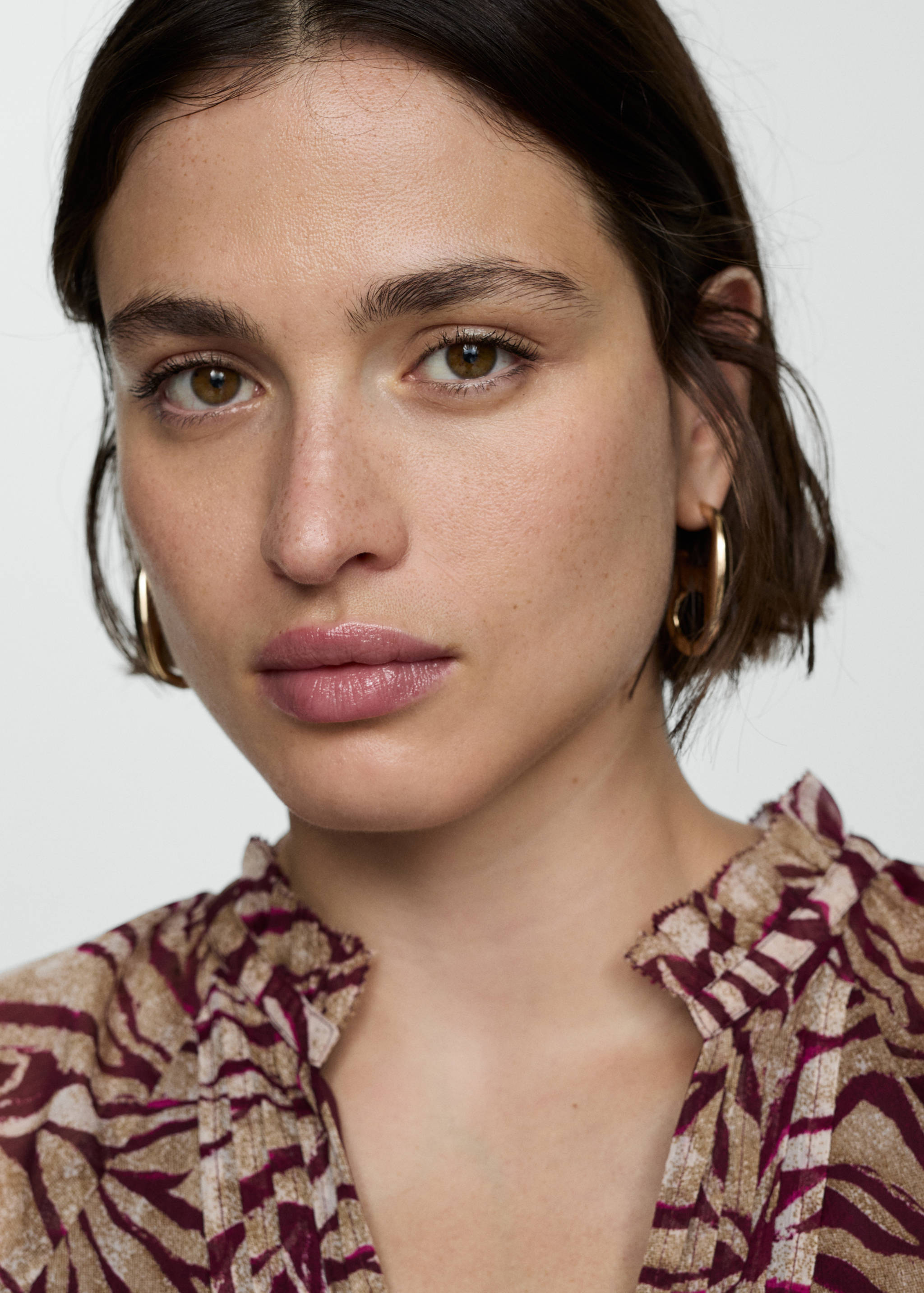 Long printed dress - Details of the article 4