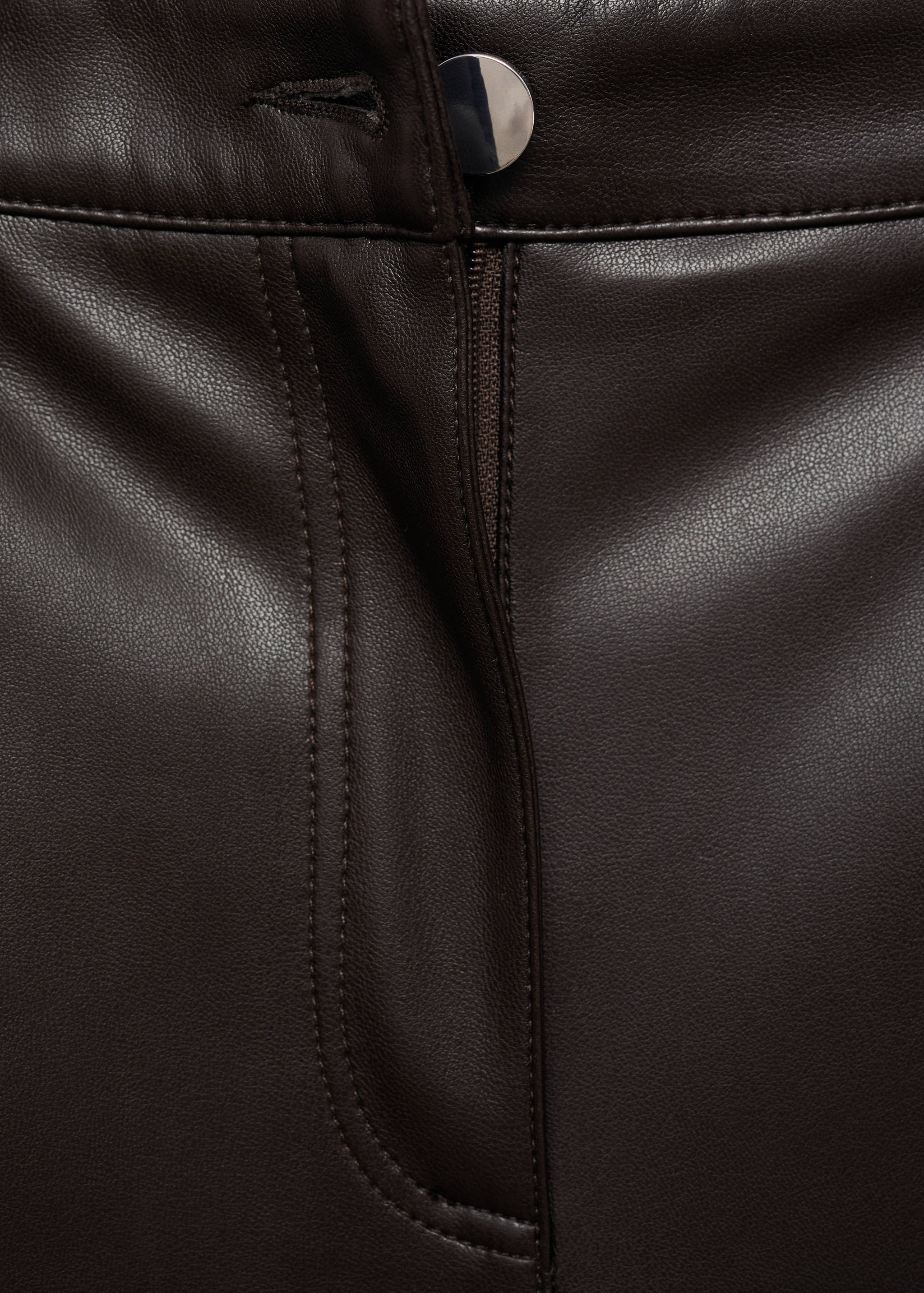 Faux-leather flared trousers - Details of the article 8
