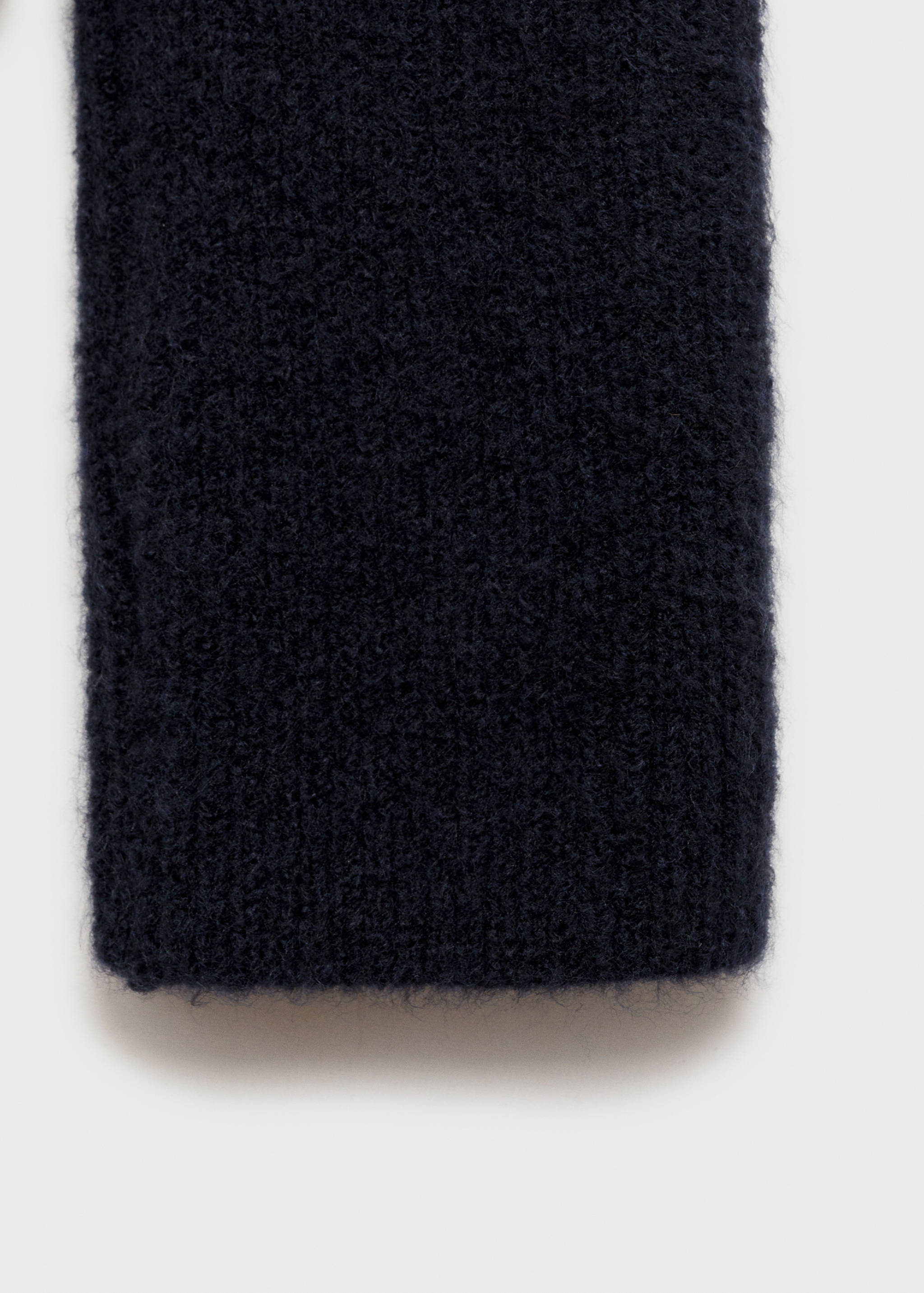 Knitted sweater with perkins neck - Details of the article 0