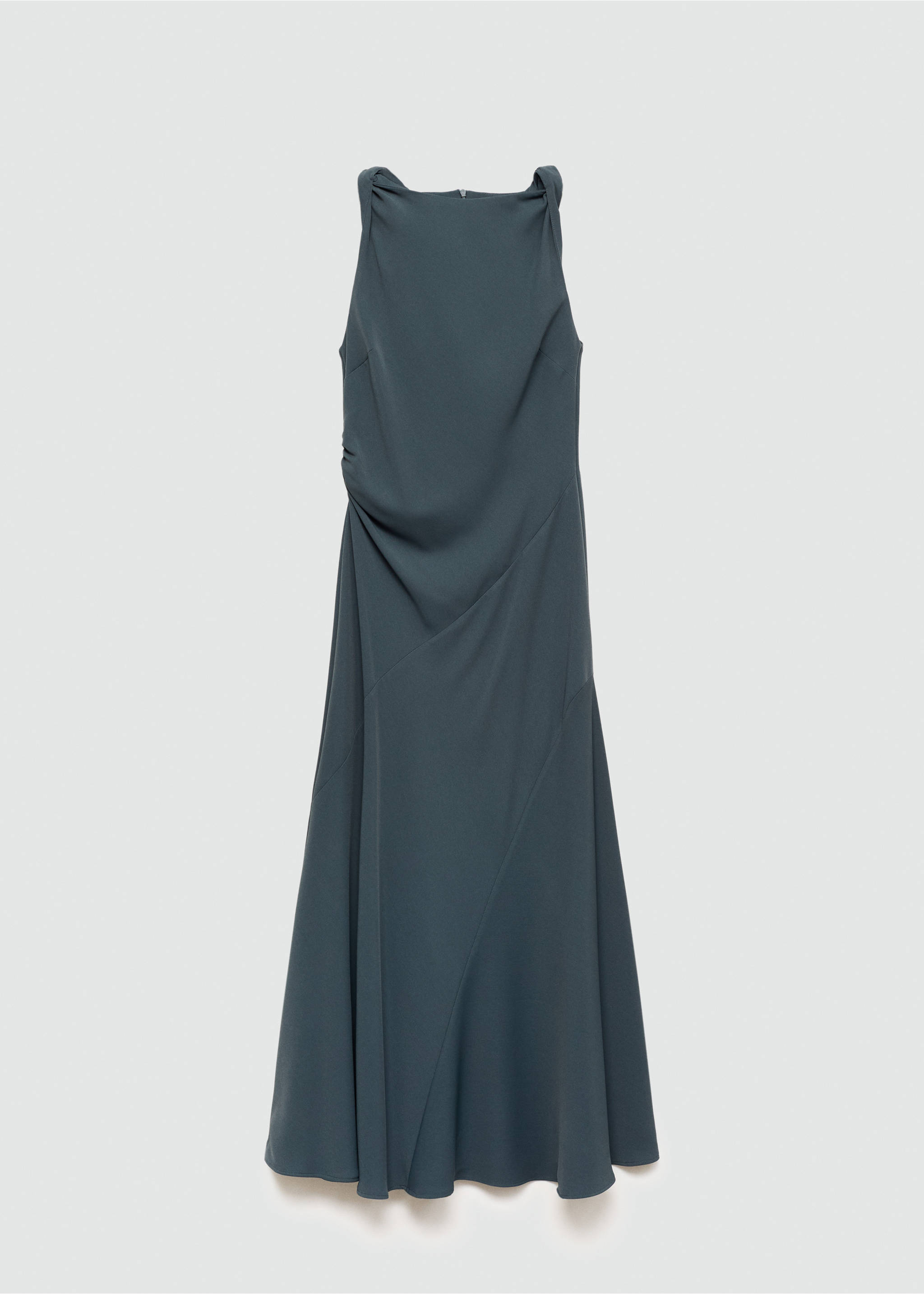 Long flared dress - Article without model, Grey. Ref: 77075667-00.