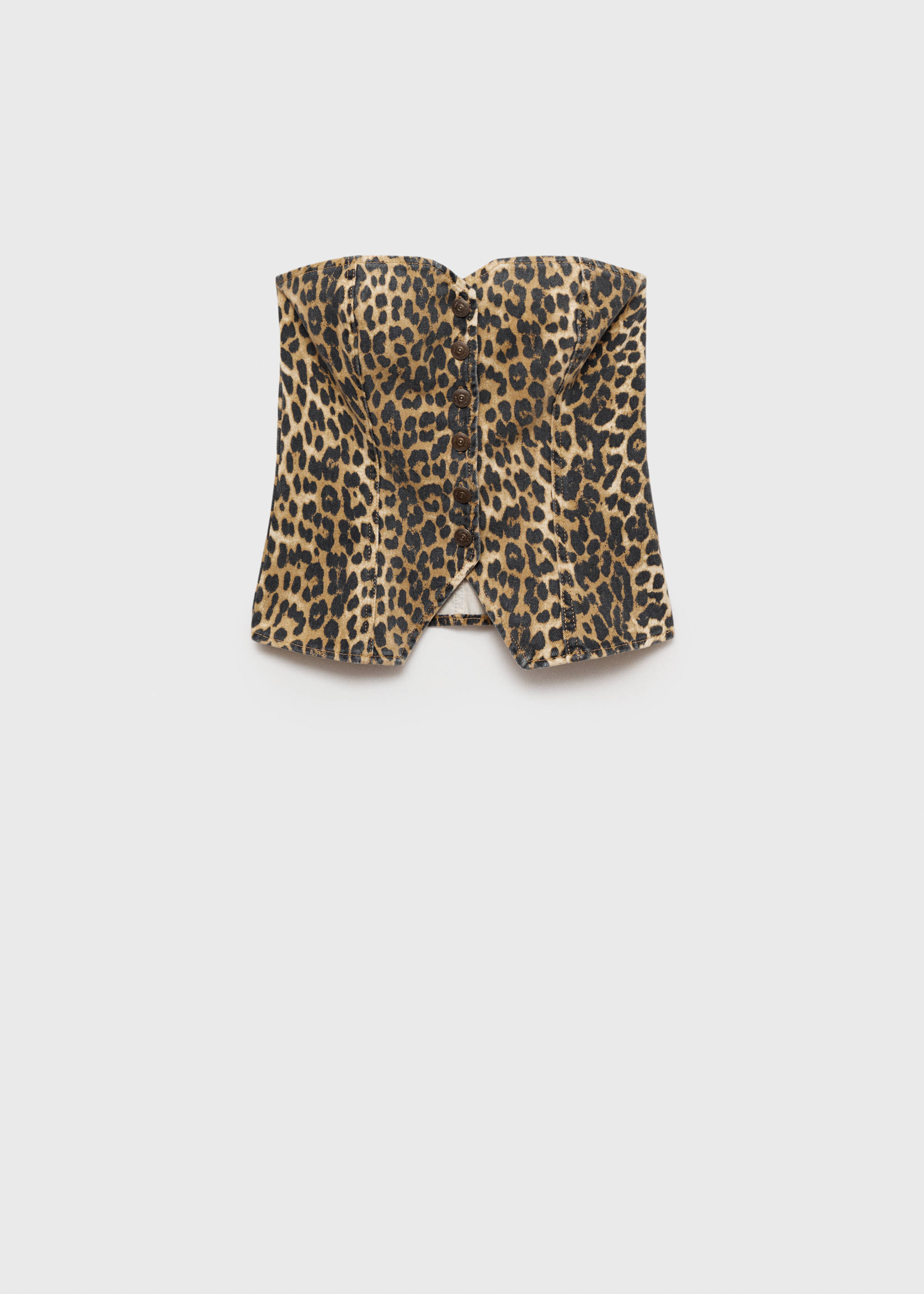 Top corsetto leopardato - Articolo senza modello