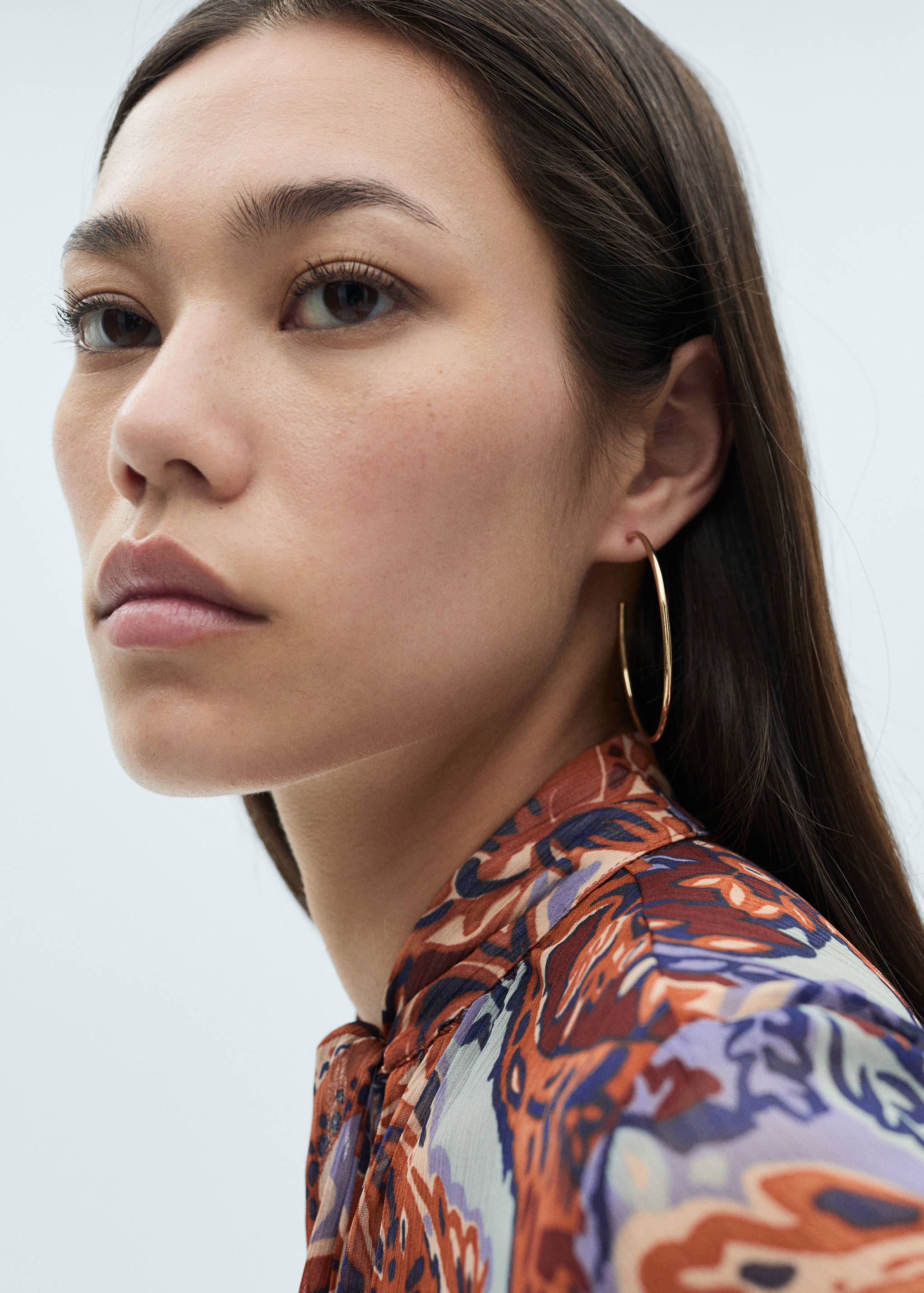 Φόρεμα μοτίβο λαχούρια βολάν - Λεπτομέρεια του προϊόντος 1