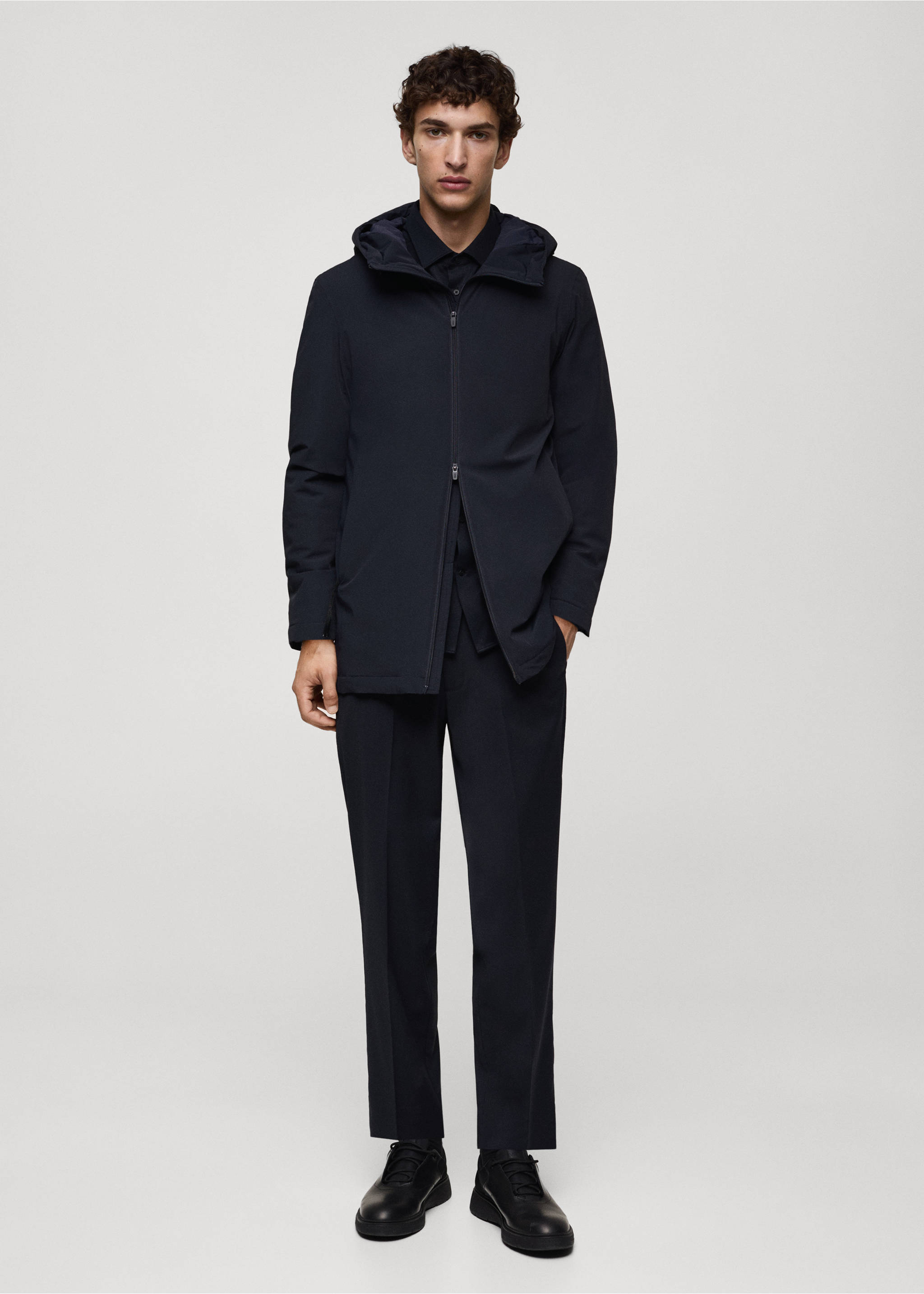 Thermore® waterproof quilted parka with Thermore® padding - General plane, Dark Navy. Ref: 77075960-00.