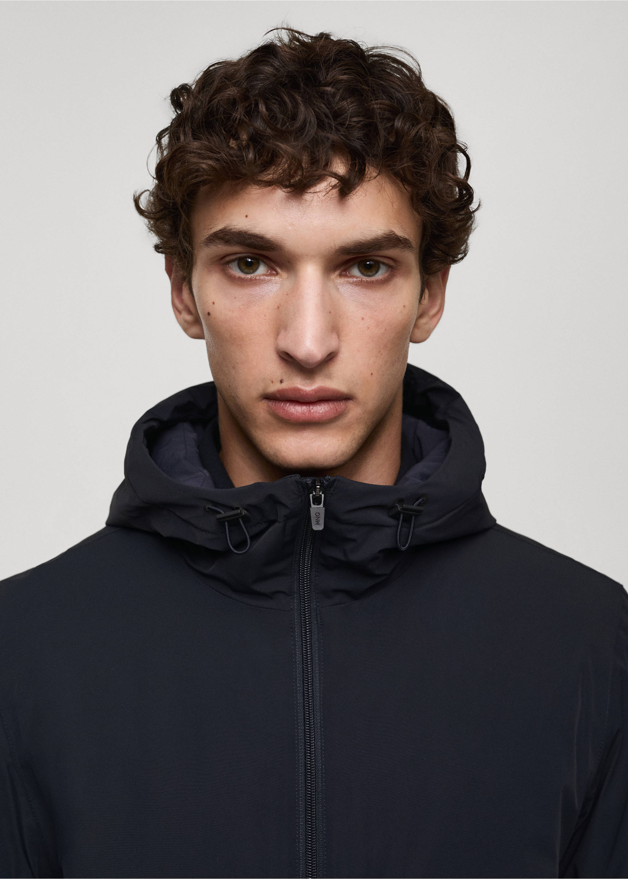 Thermore® waterproof quilted parka with Thermore® padding - Details of the article 1, Dark Navy. Ref: 77075960-00.