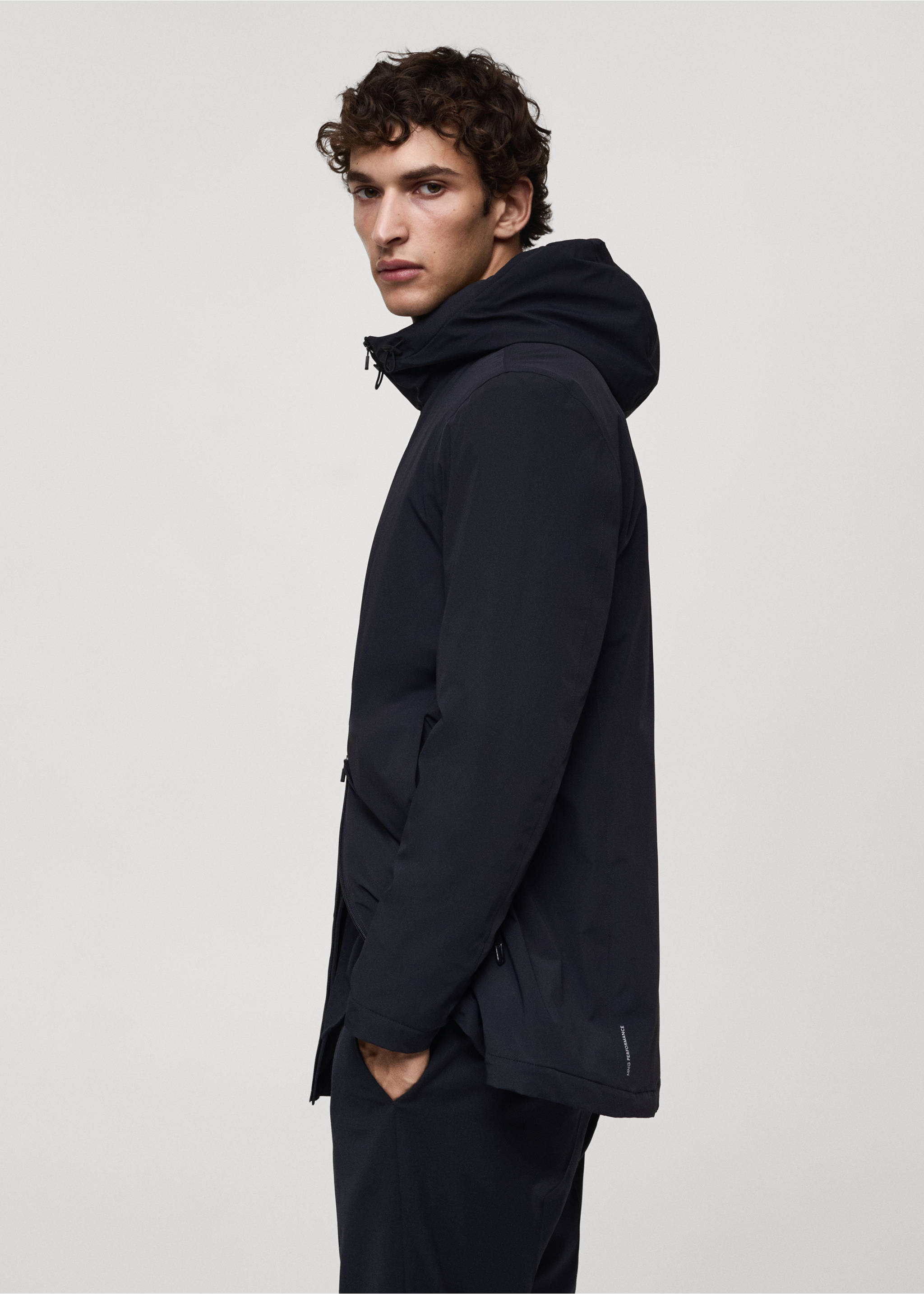 Thermore® waterproof quilted parka with Thermore® padding - Details of the article 2, Dark Navy. Ref: 77075960-00.