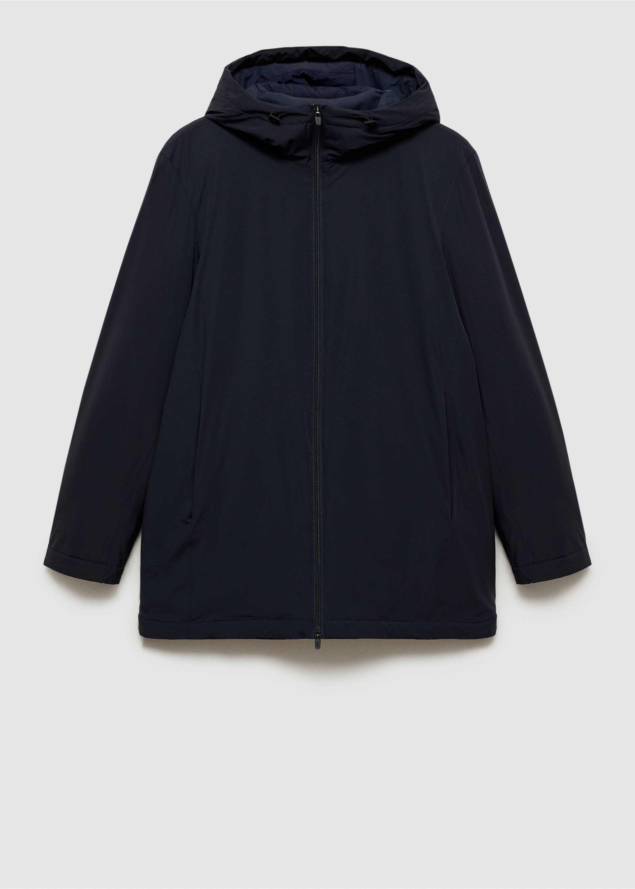 Thermore® waterproof quilted parka with Thermore® padding - Article without model, Dark Navy. Ref: 77075960-00.