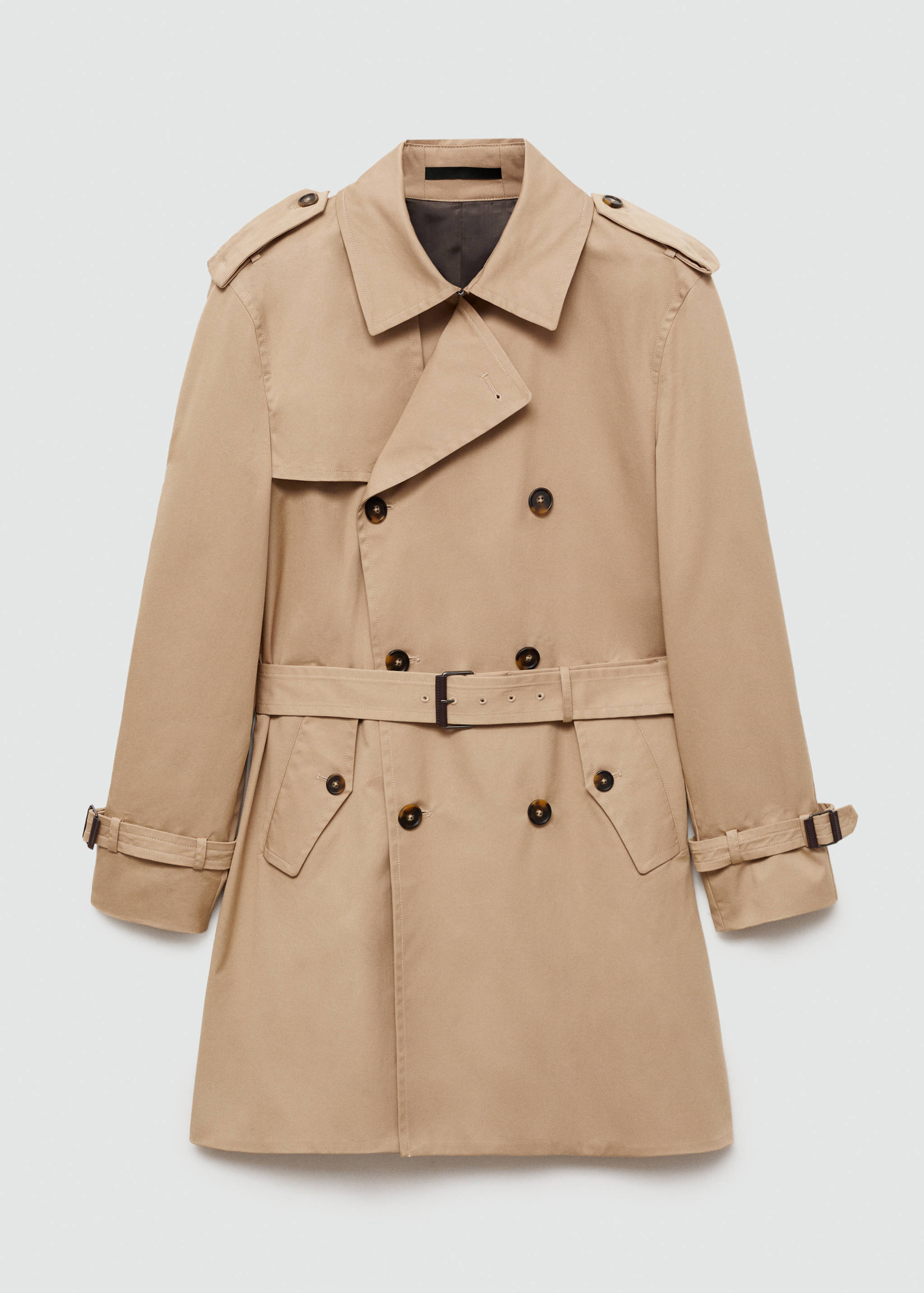 Water-repellent belted trench coat - Article without model