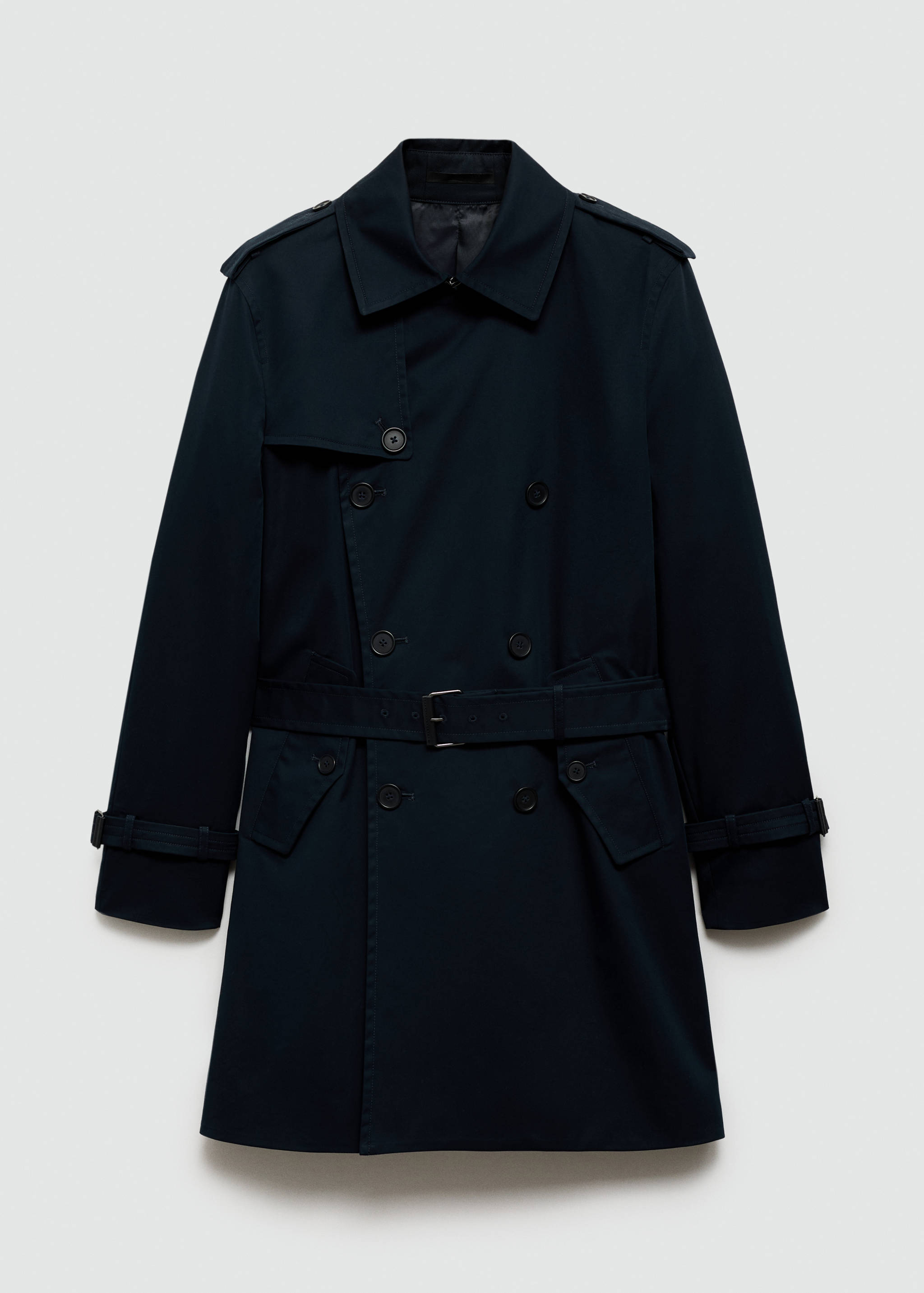 Water-repellent belted trench coat - Article without model