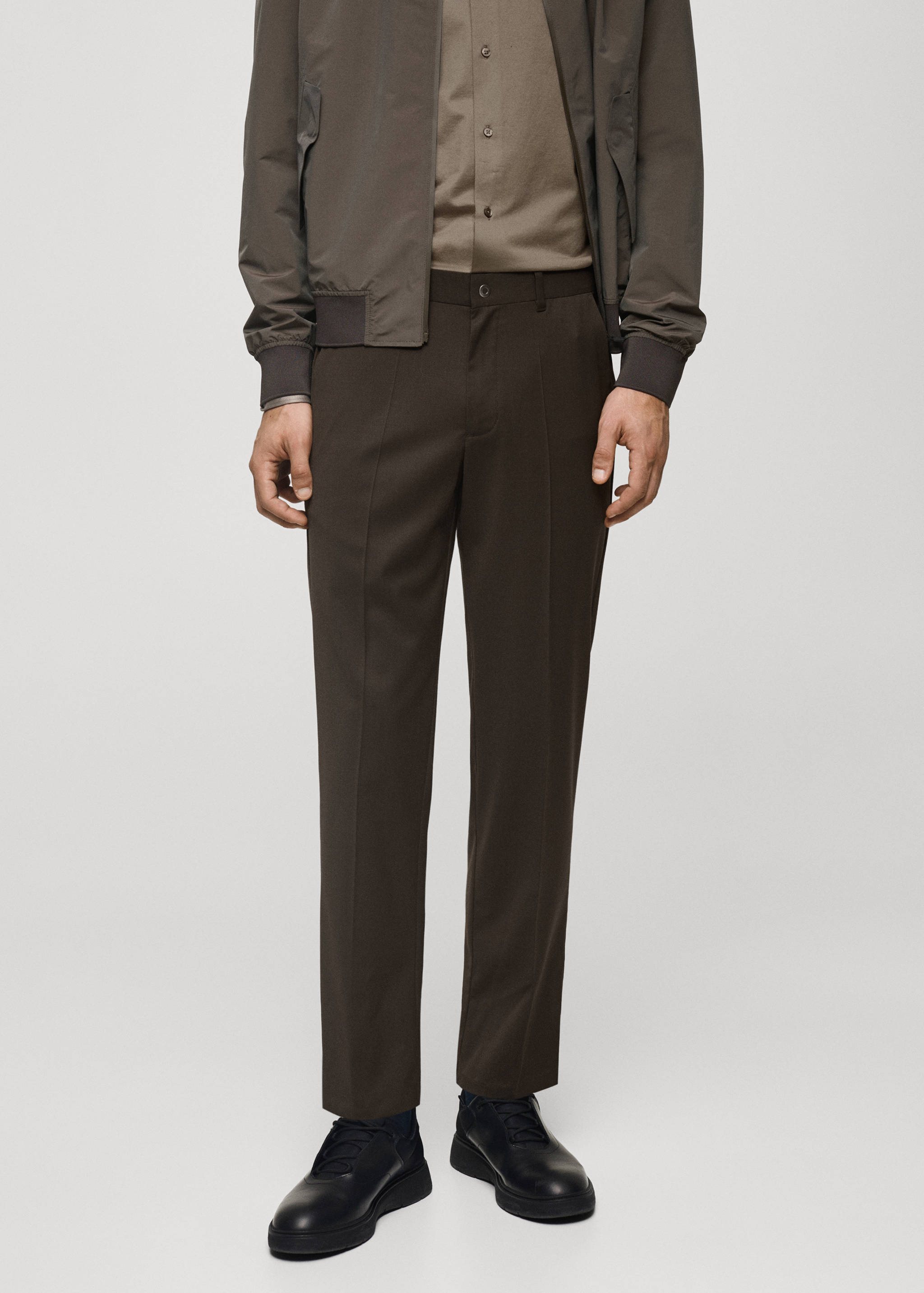 Slim Fit-Hose aus Comfort-Stretch-Gewebe Coolmax® - Mittlere Ansicht