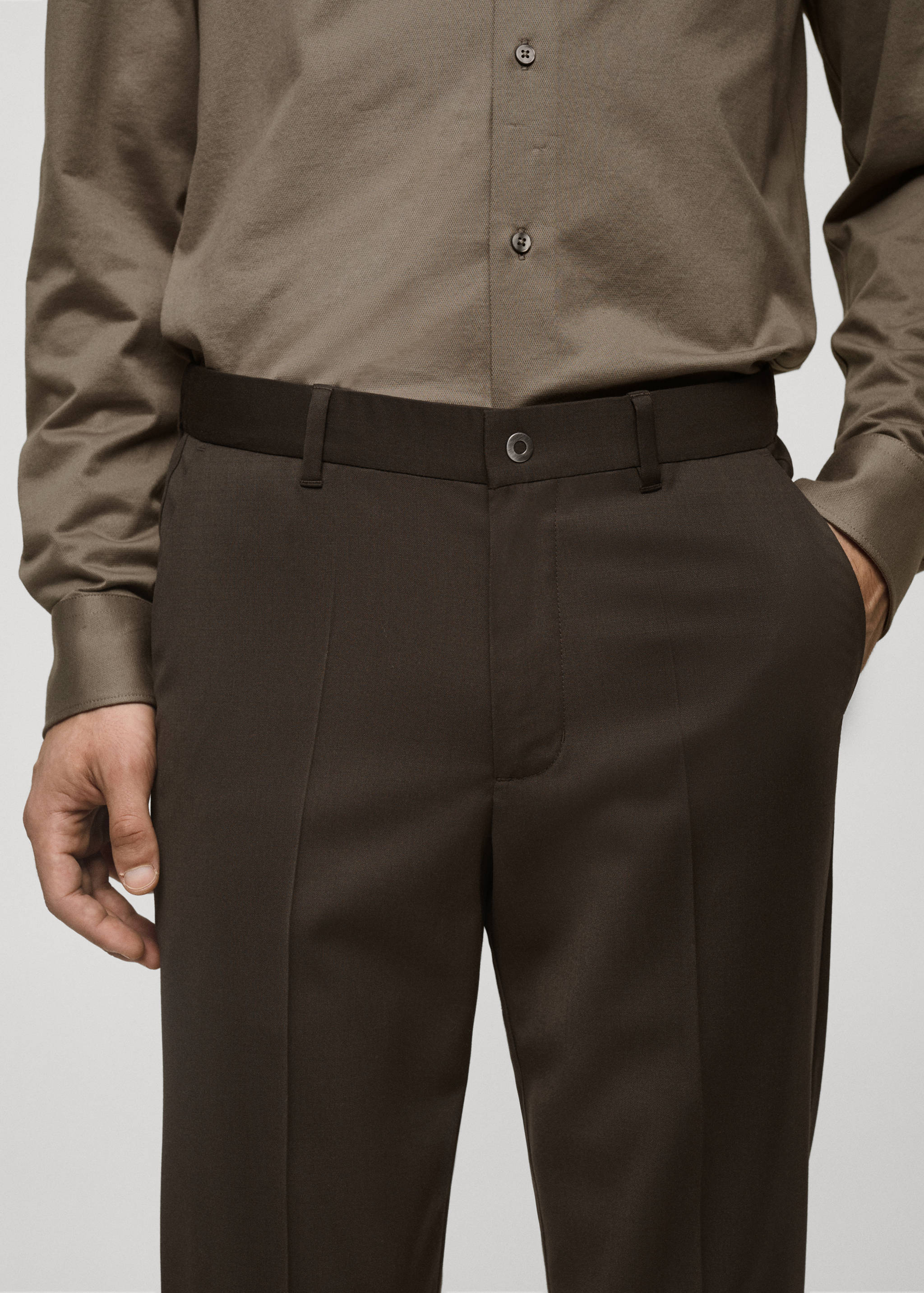 Slim Fit-Hose aus Comfort-Stretch-Gewebe Coolmax® - Detail des Artikels 1