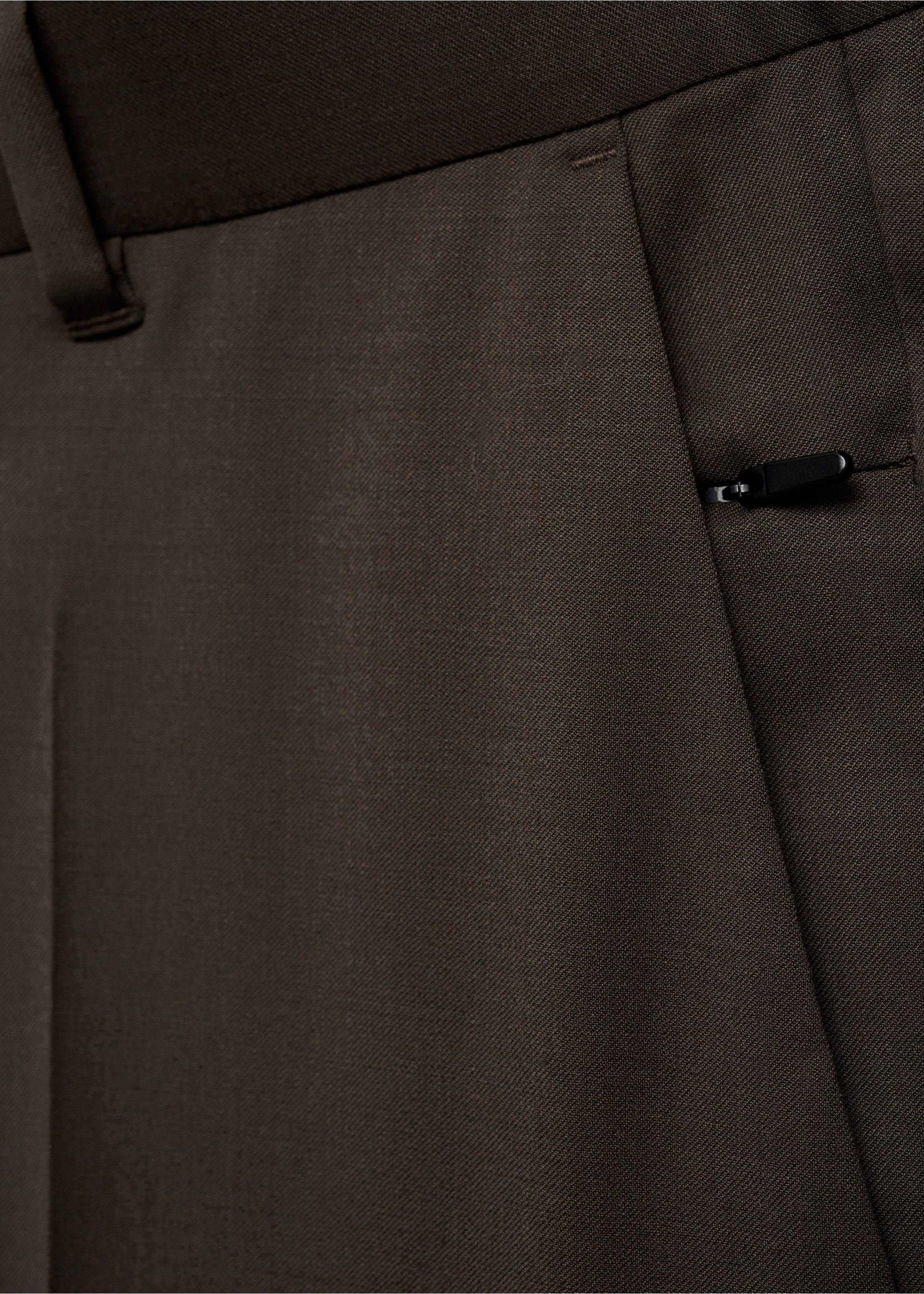 Slim Fit-Hose aus Comfort-Stretch-Gewebe Coolmax® - Detail des Artikels 0, Braun. Ref: 77075963-00.