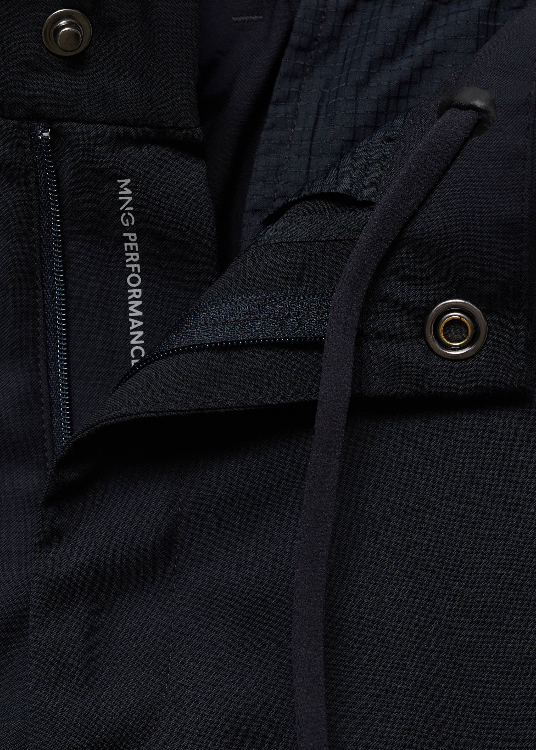 Pantalon slim-fit comfort stretch Coolmax® - Détail de l'article 8, Bleu marine foncé. Ref: 77075963-00.