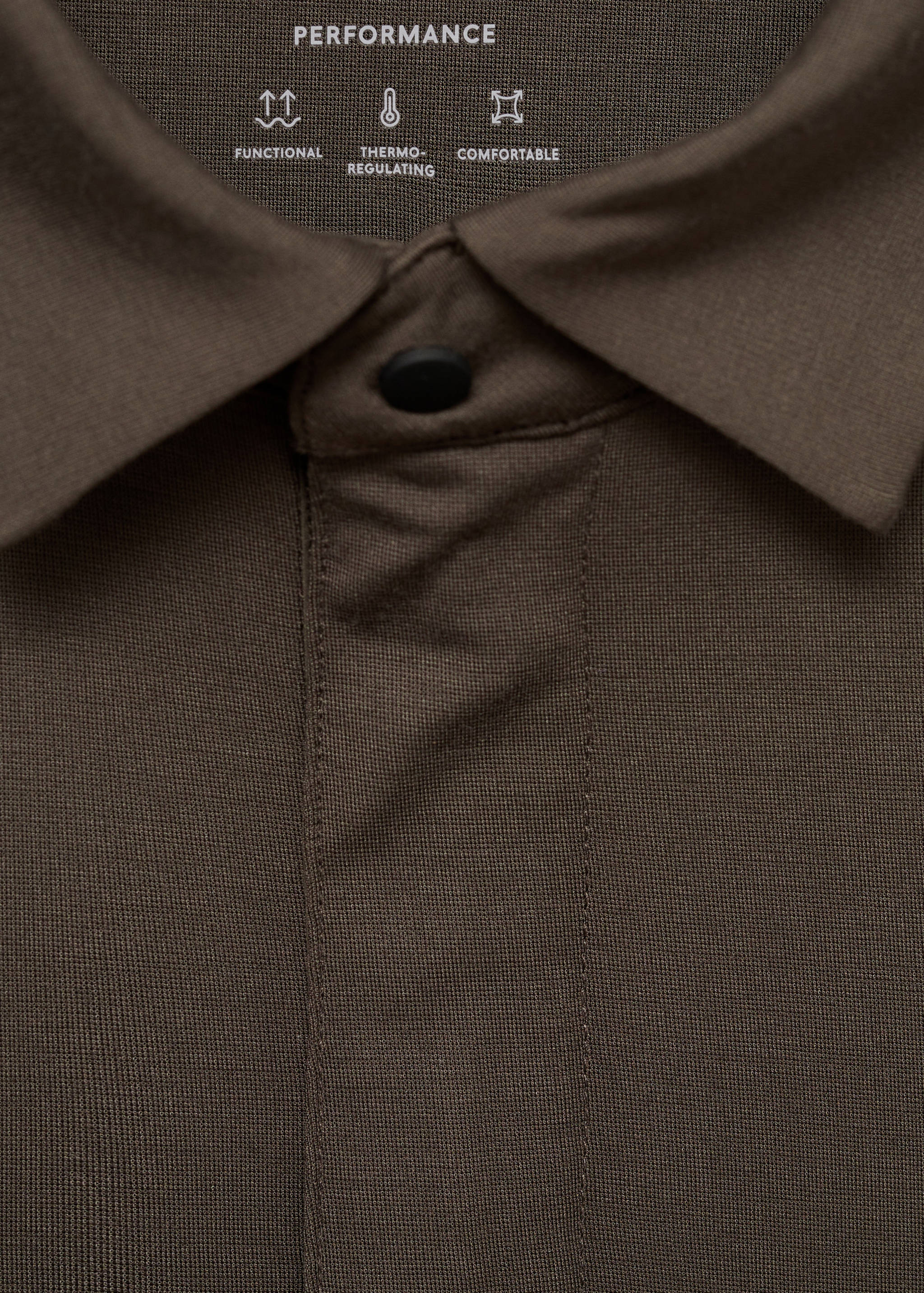 Stretch-fabric technical polo shirt - Details of the article 8