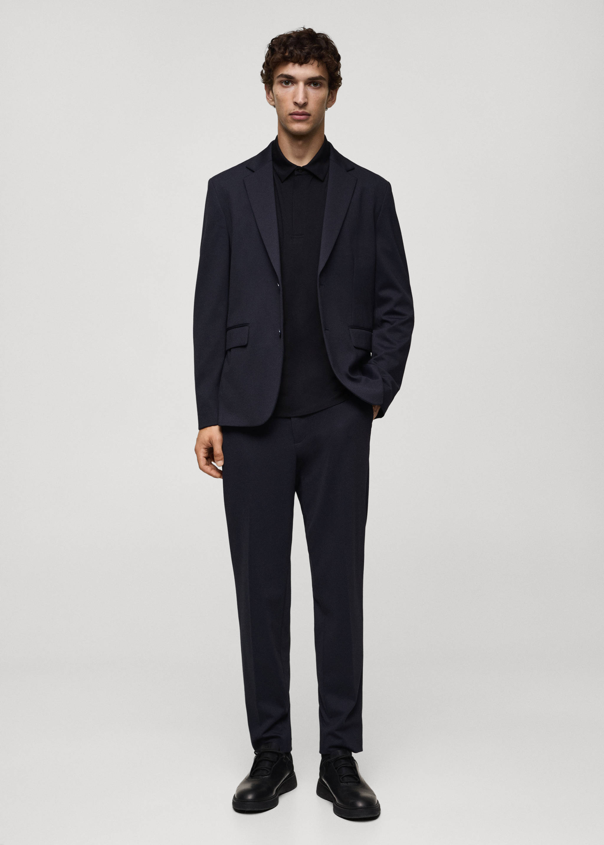 Stretch-fabric technical polo shirt - General plane