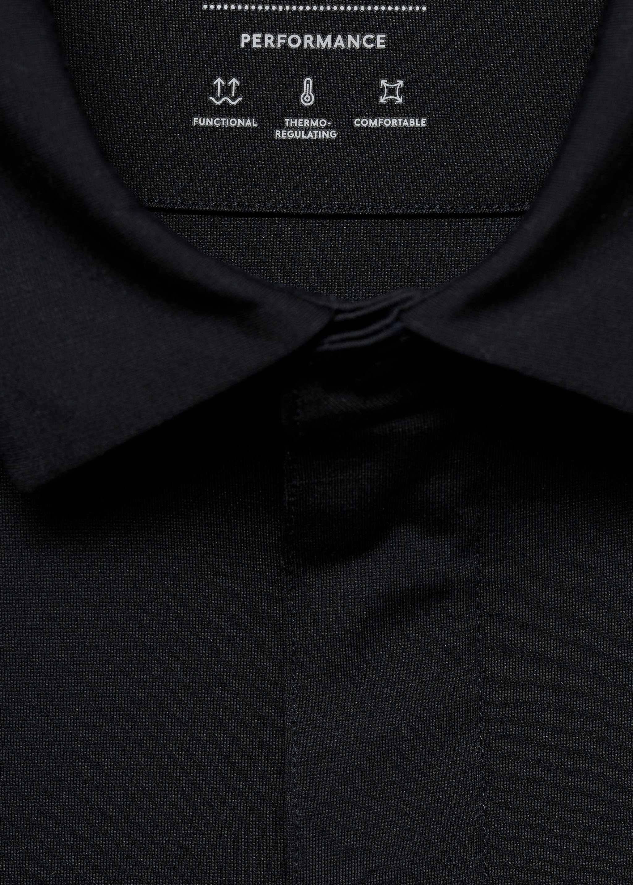Stretch-fabric technical polo shirt - Details of the article 8
