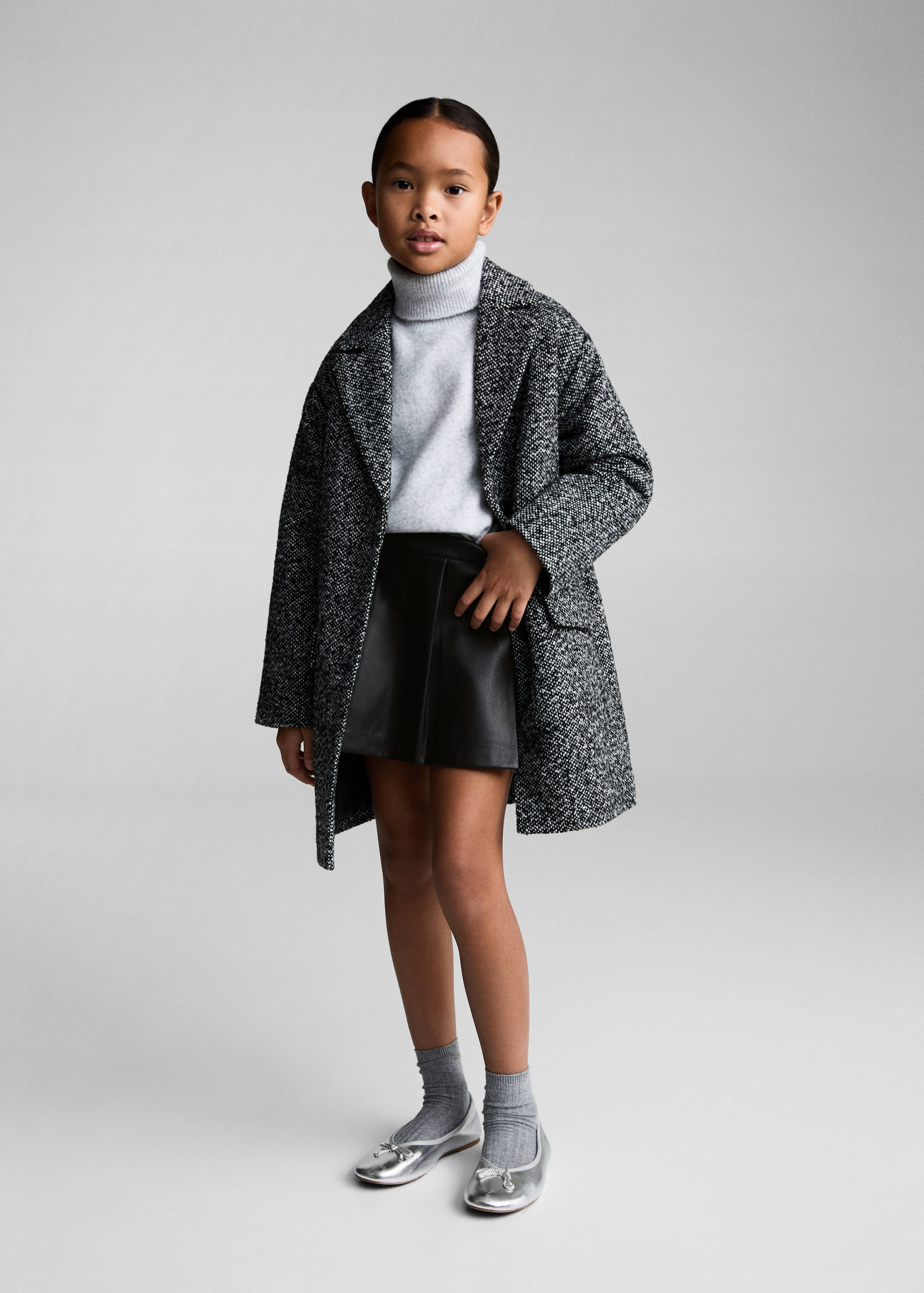 Jupe short cuir synthétique - Plan général