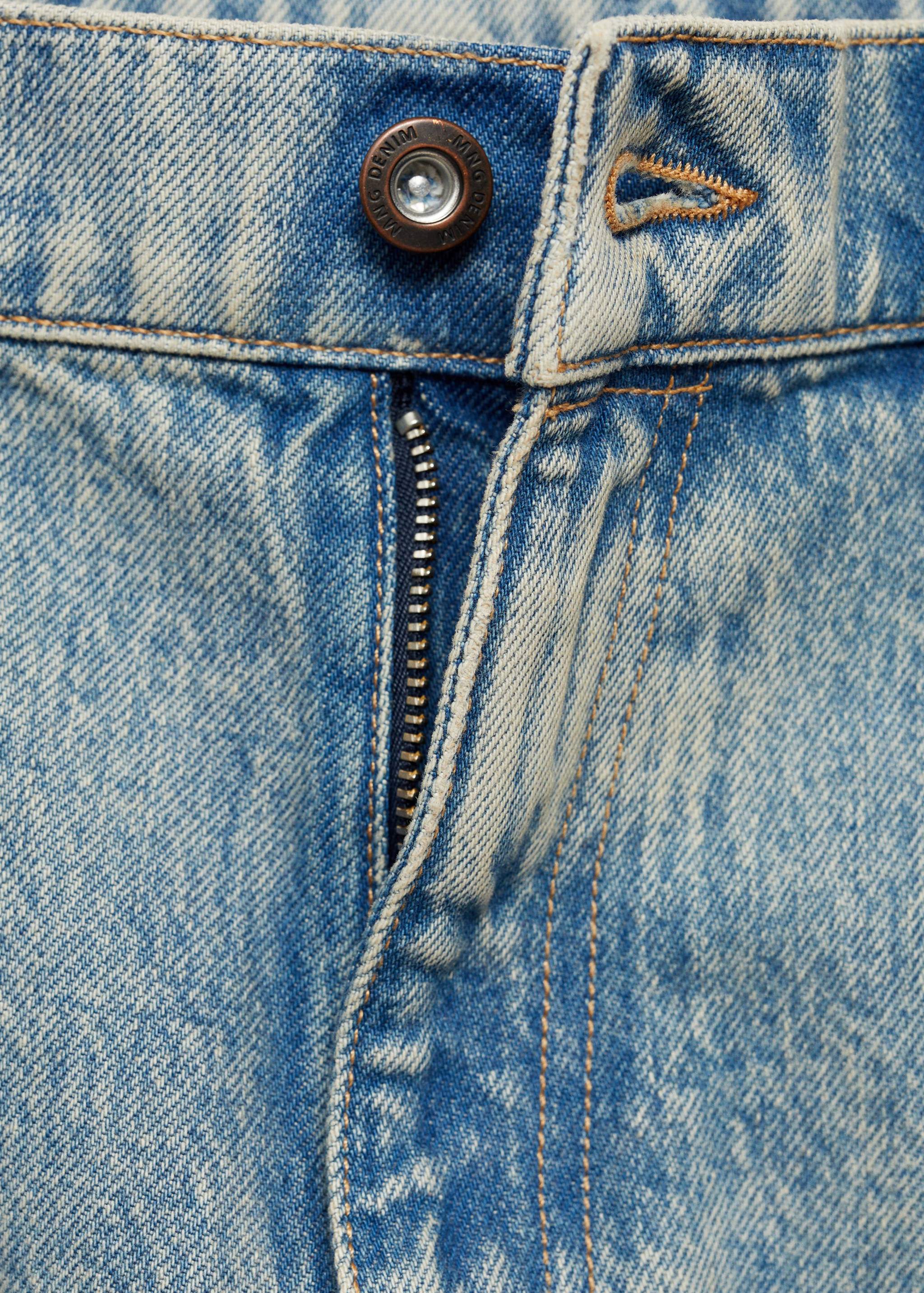 Jeans straight fit bajo vuelta - Detalle del artículo 8