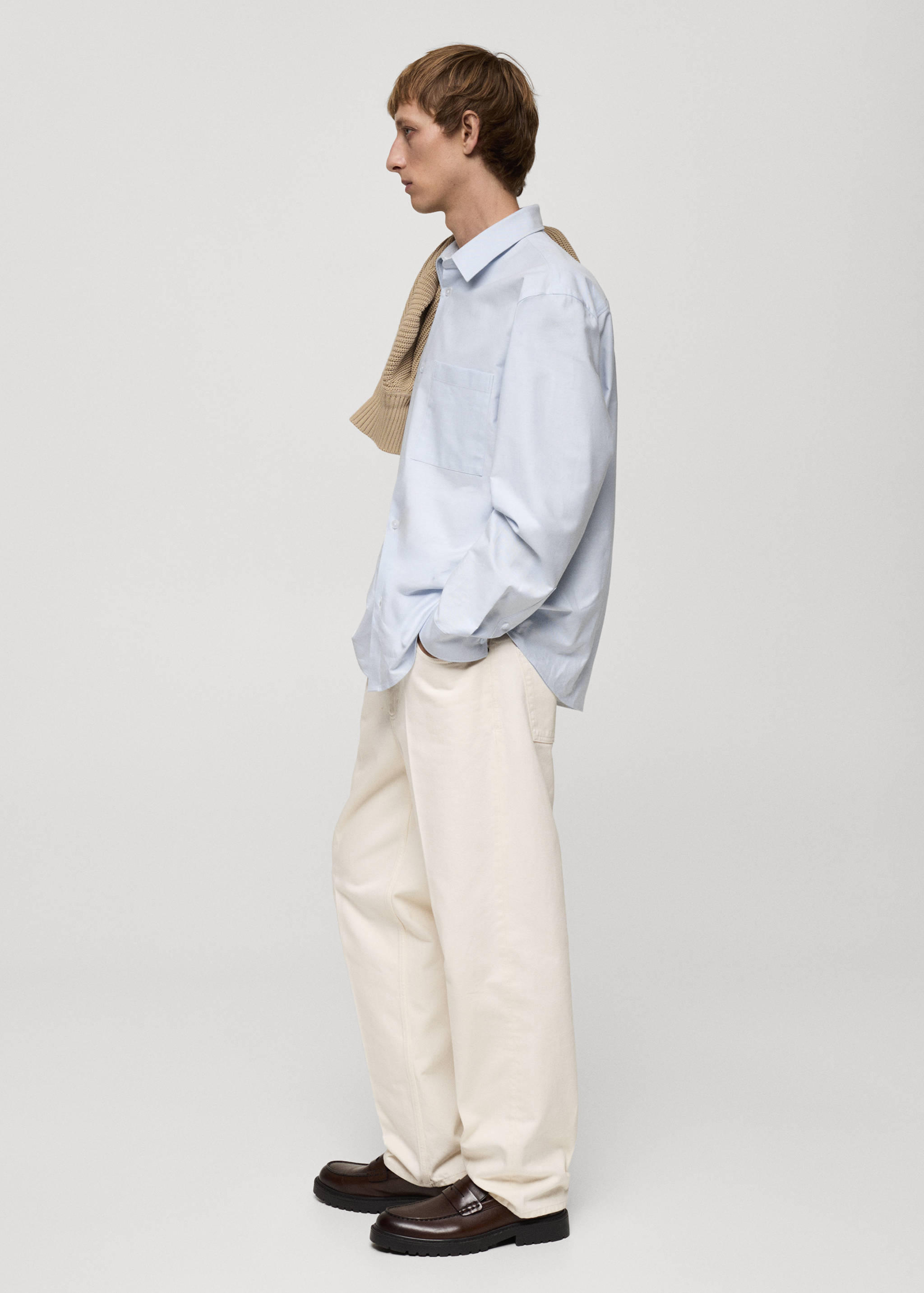 Relaxed-fit jeans with flattened stripe - Details of the article 6