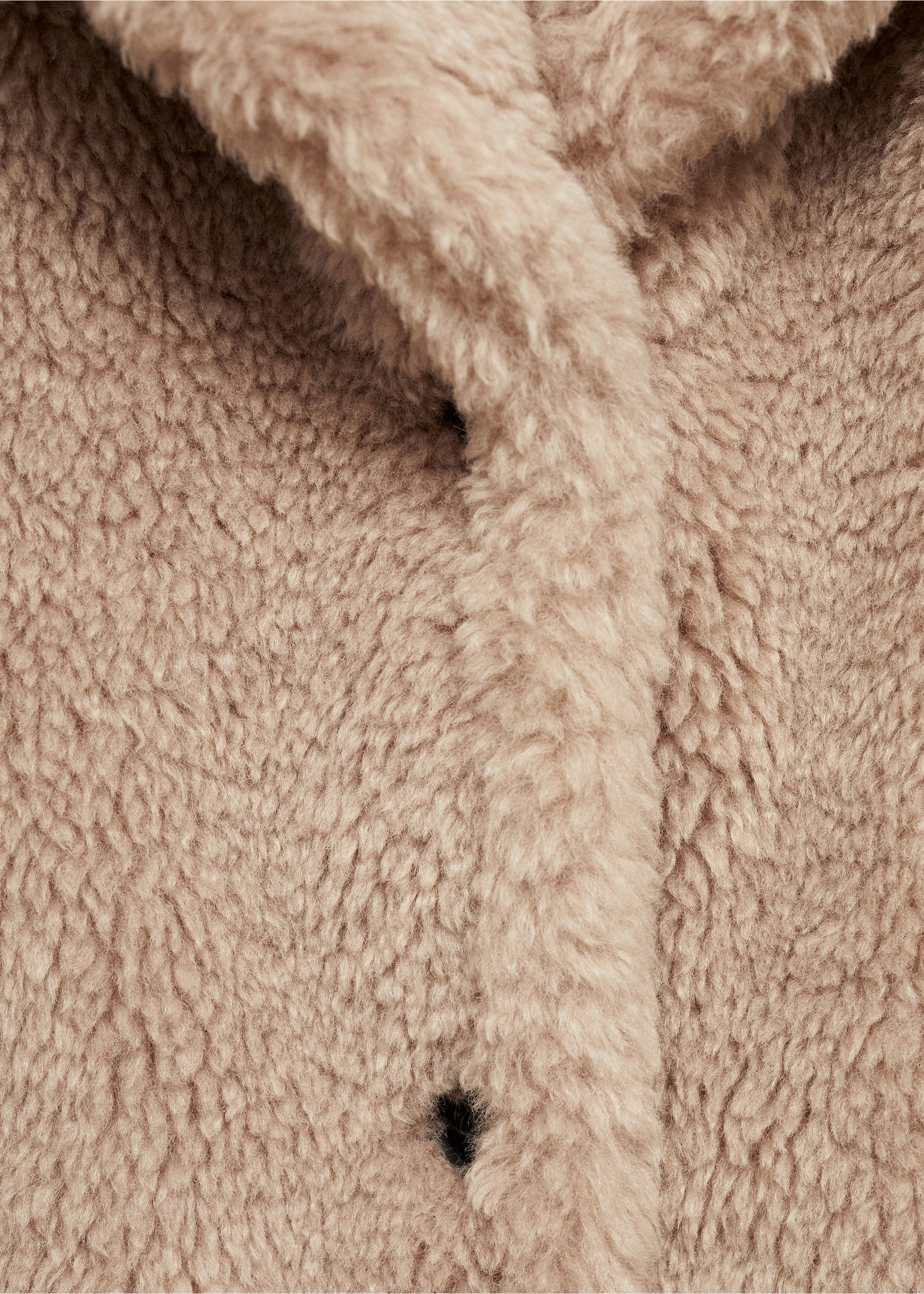 Manteau imitation mouton - Détail de l'article 8, Marron moyen. Ref: 77075974-00.